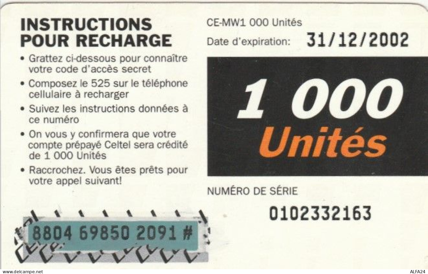 PREPAID PHONE CARD KENIA (PY195 - Kenia