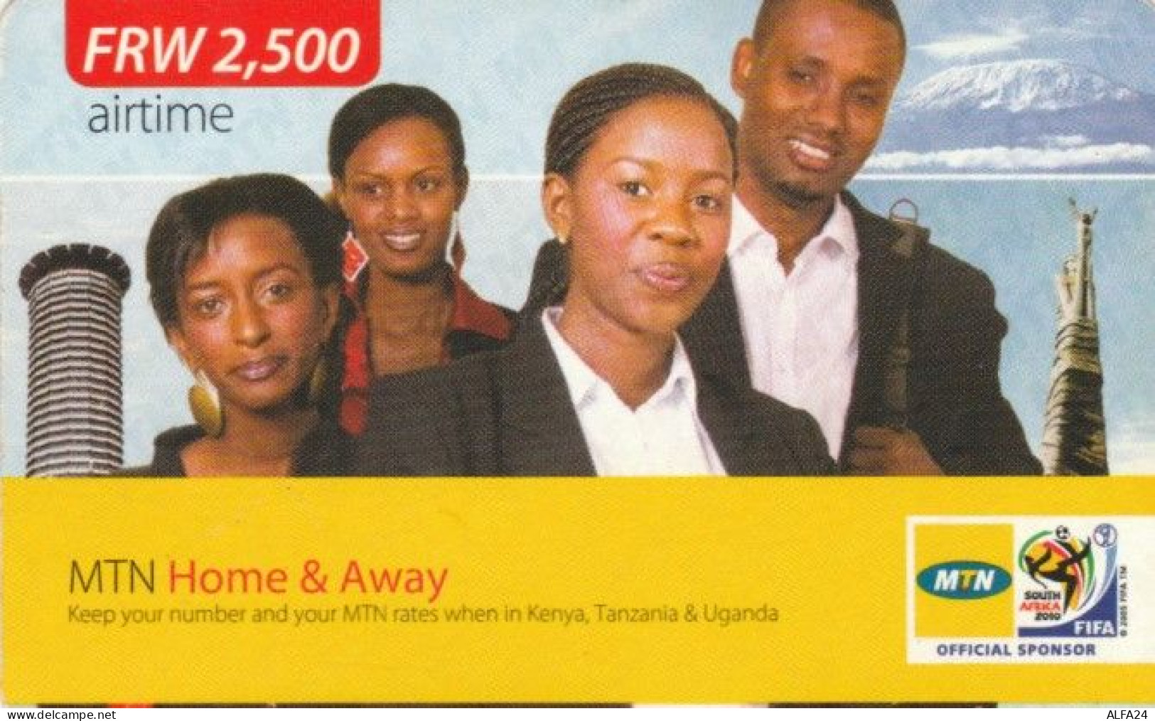 PREPAID PHONE CARD RWANDA (PY94 - Ruanda