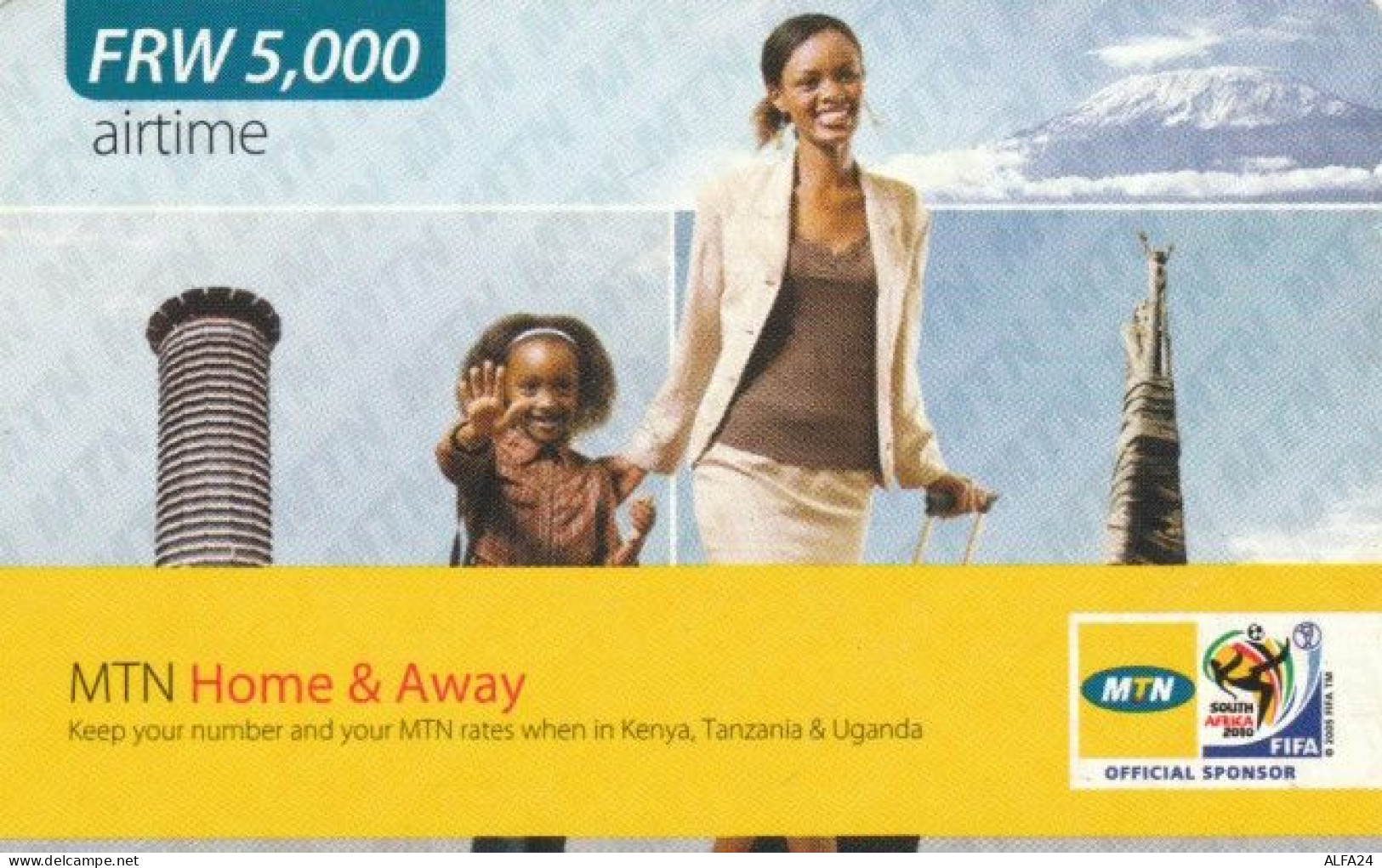 PREPAID PHONE CARD RWANDA (PY96 - Ruanda