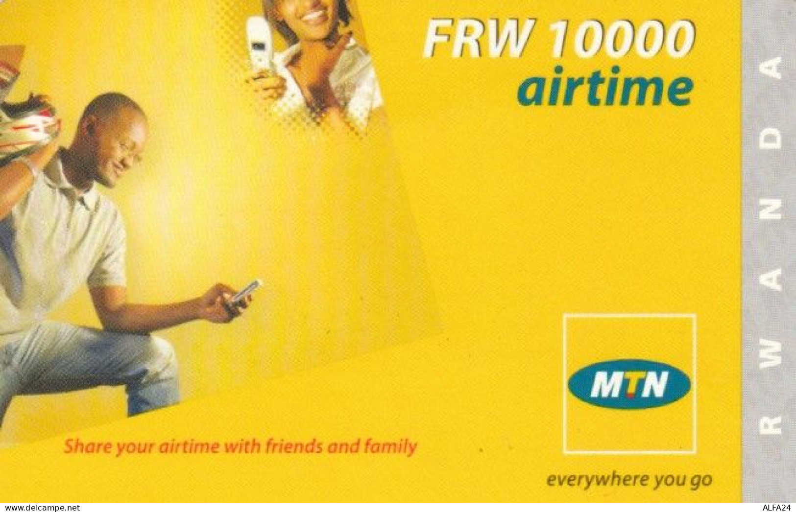 PREPAID PHONE CARD RWANDA (PY80 - Rwanda