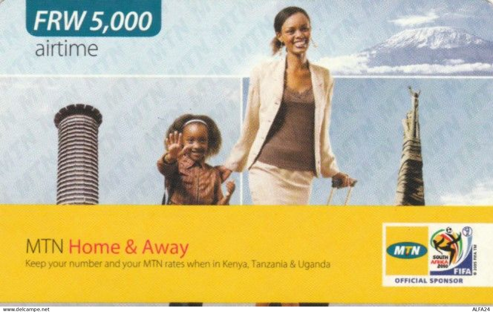 PREPAID PHONE CARD RWANDA (PY56 - Ruanda