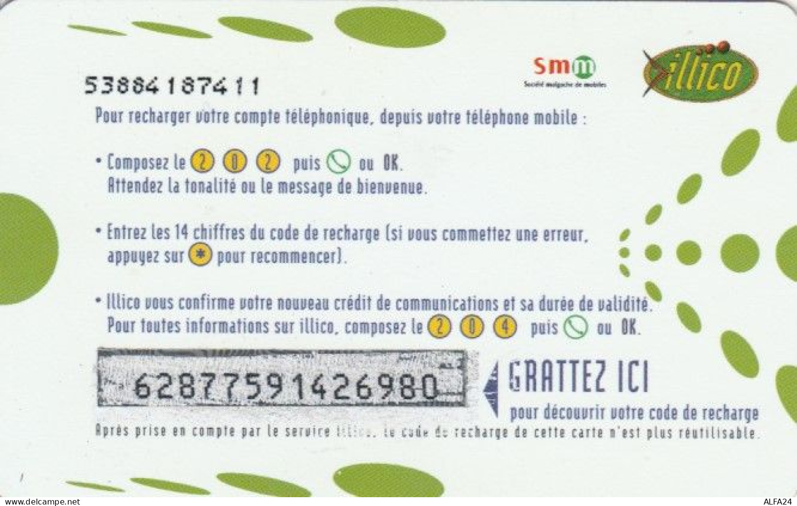 PREPAID PHONE CARD MADAGASCAR (PY49 - Madagaskar