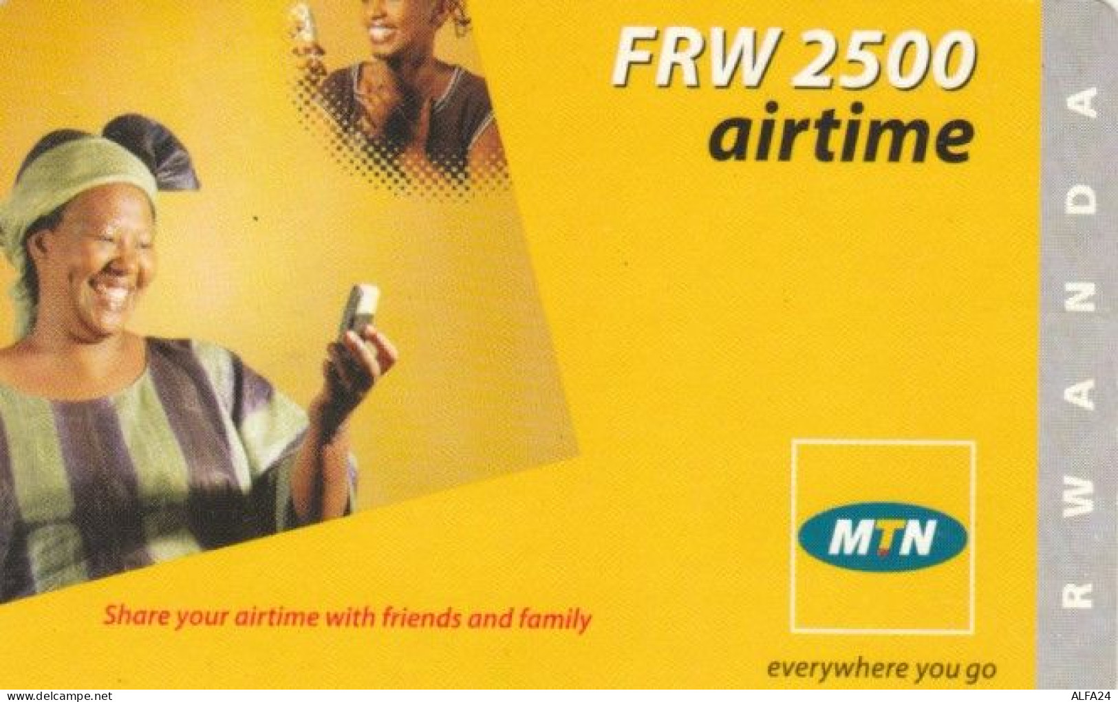 PREPAID PHONE CARD RWANDA (PY8 - Ruanda