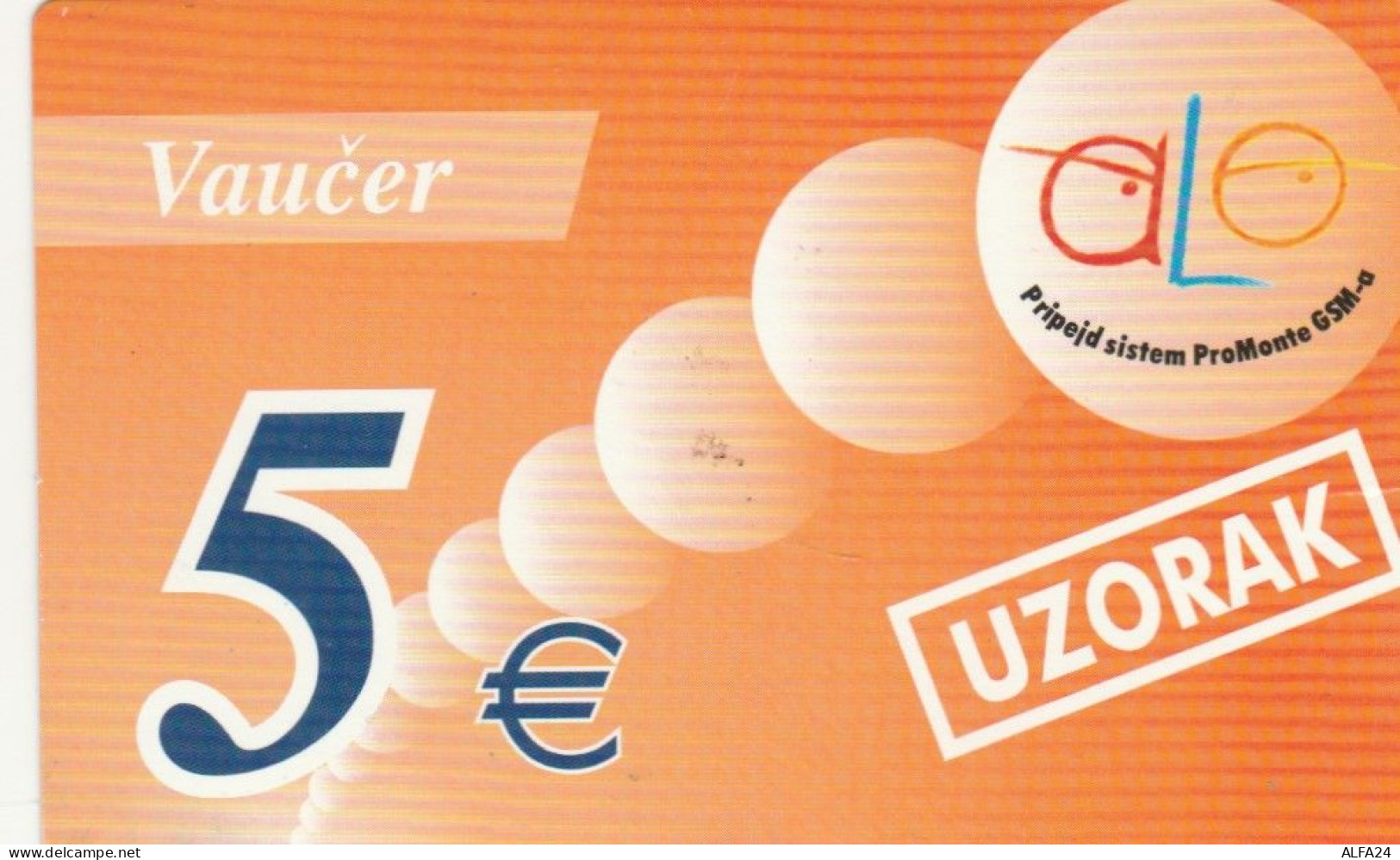 PREPAID PHONE CARD MONTENEGRO (PY2805 - Montenegro