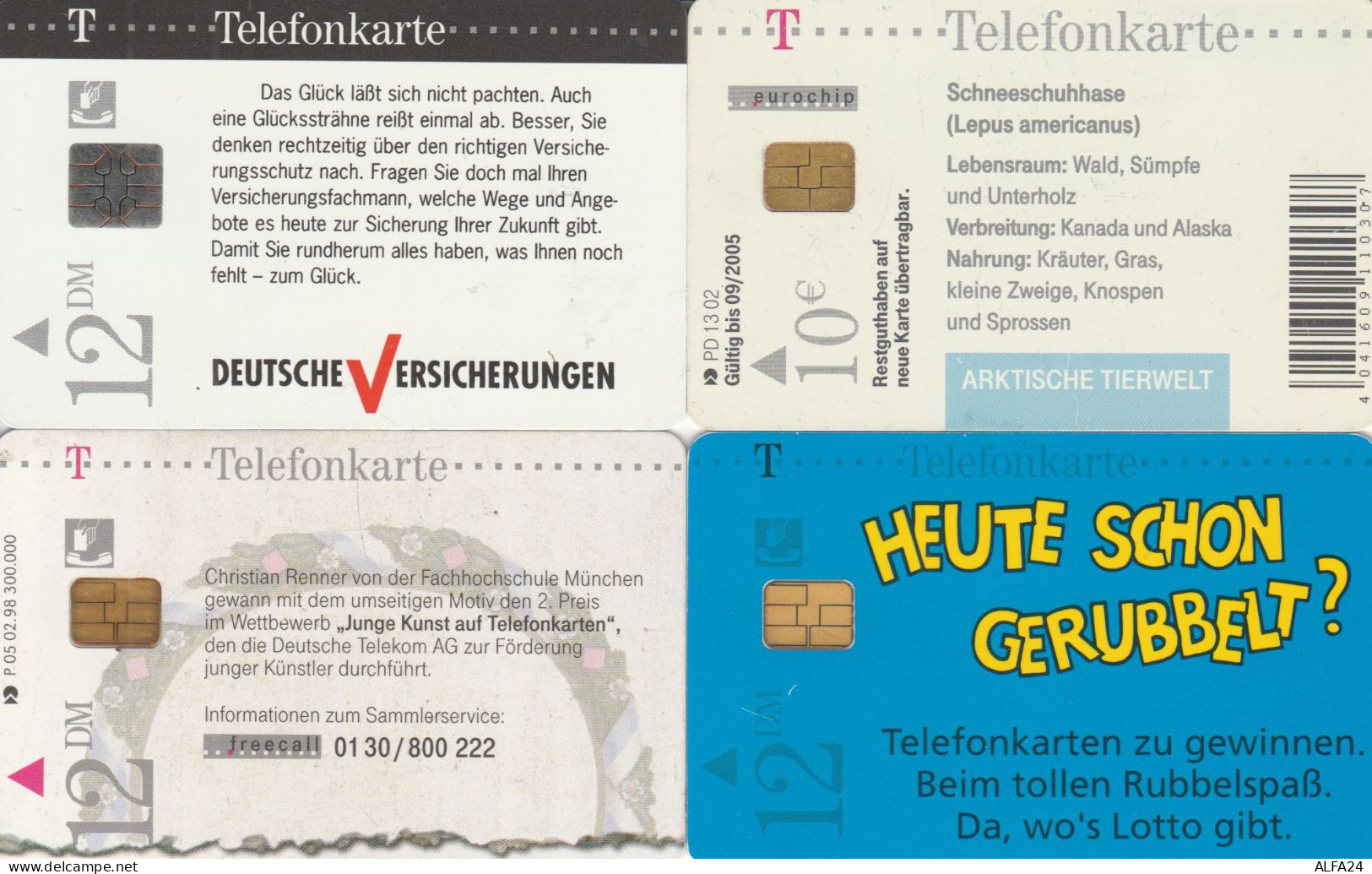 4 PHONE CARDS GERMANIA (PY2664 - Sonstige & Ohne Zuordnung