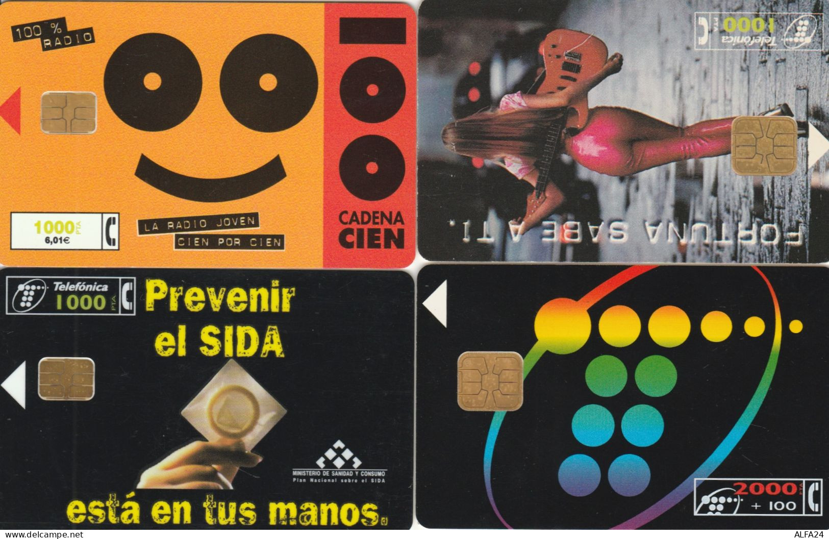 4 PHONE CARDS SPAGNA (PY2649 - Autres & Non Classés