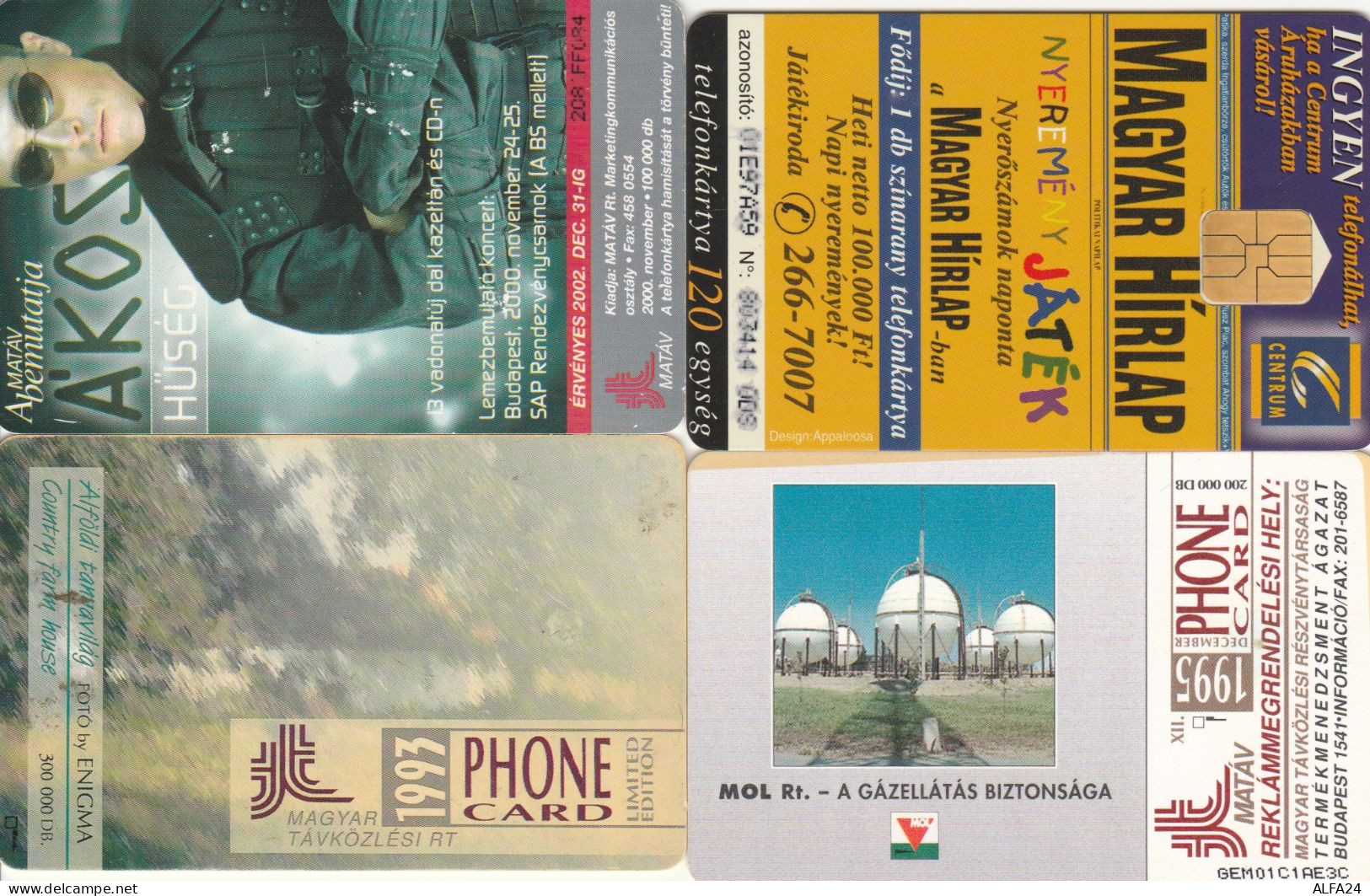 4 PHONE CARDS UNGHERIA (PY2641 - Hongrie