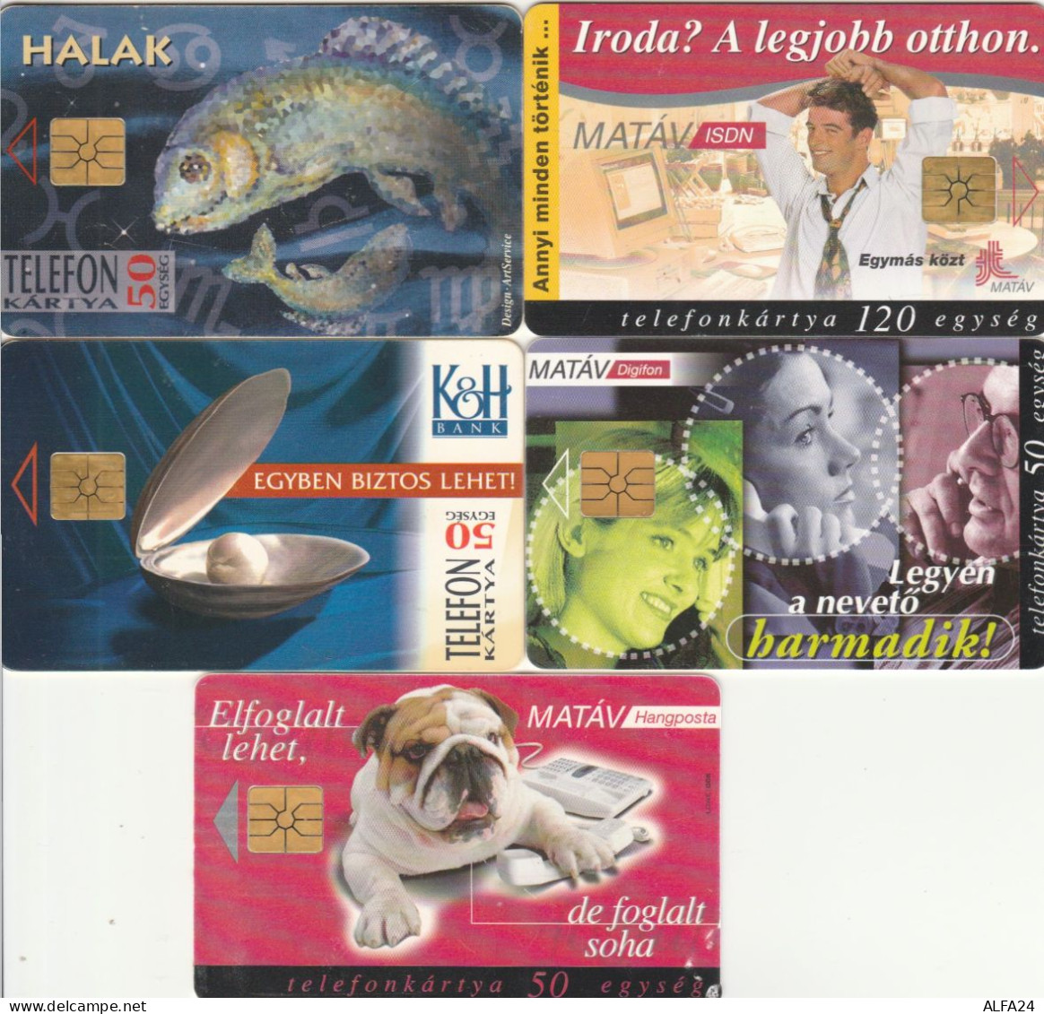 5 PHONE CARDS UNGHERIA (PY2643 - Hongrie