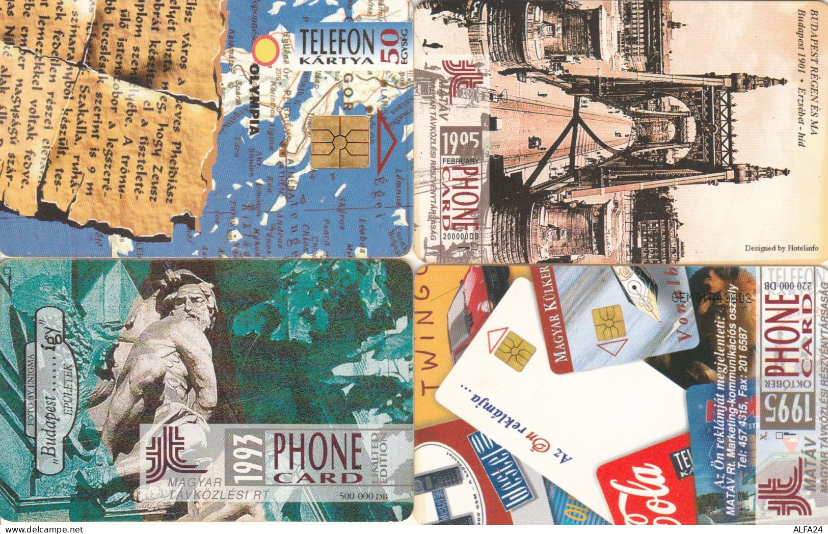 4 PHONE CARDS UNGHERIA (PY2637 - Hongrie