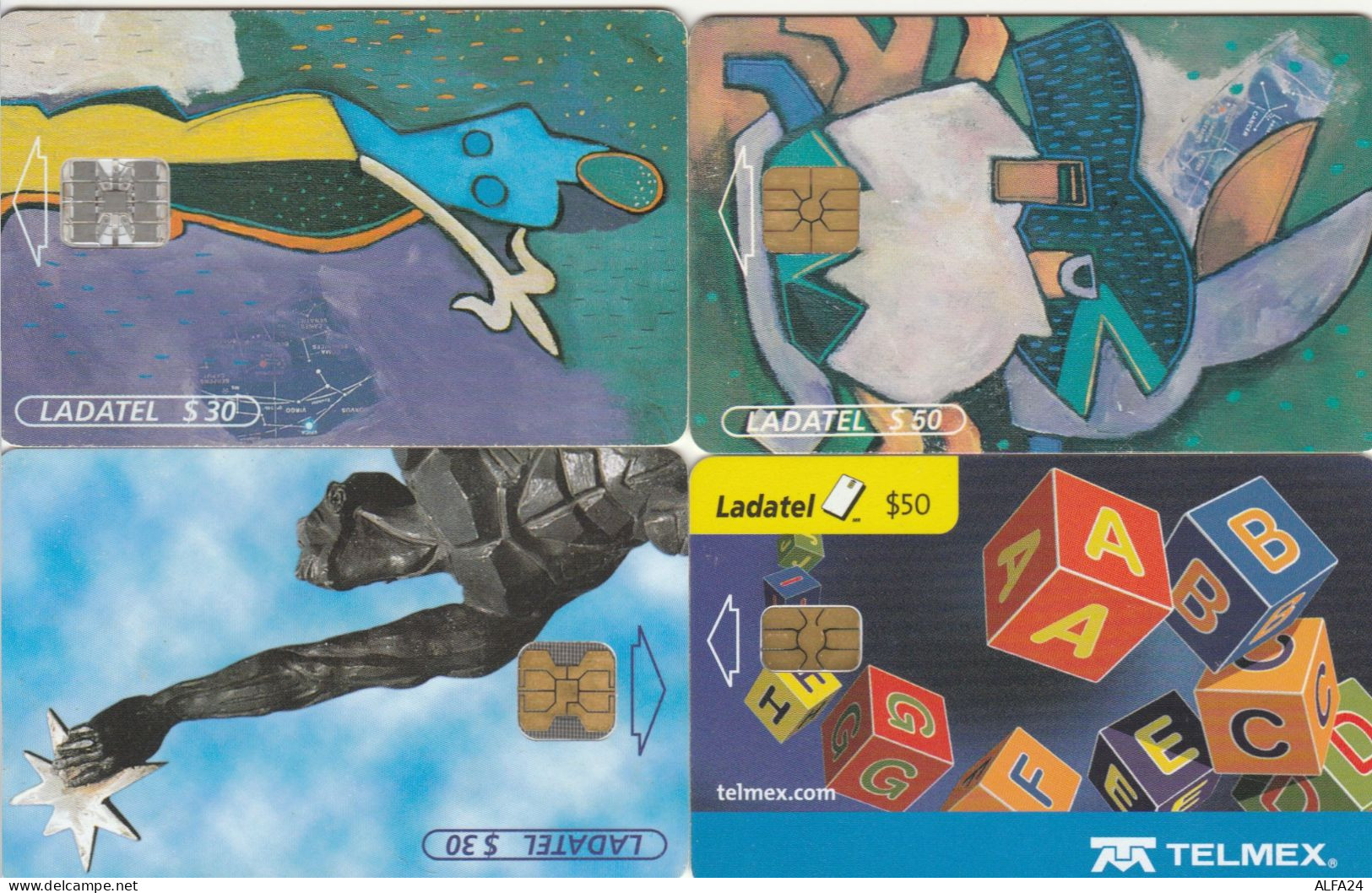 4 PHONE CARDS MESSICO (PY2631 - Mexiko