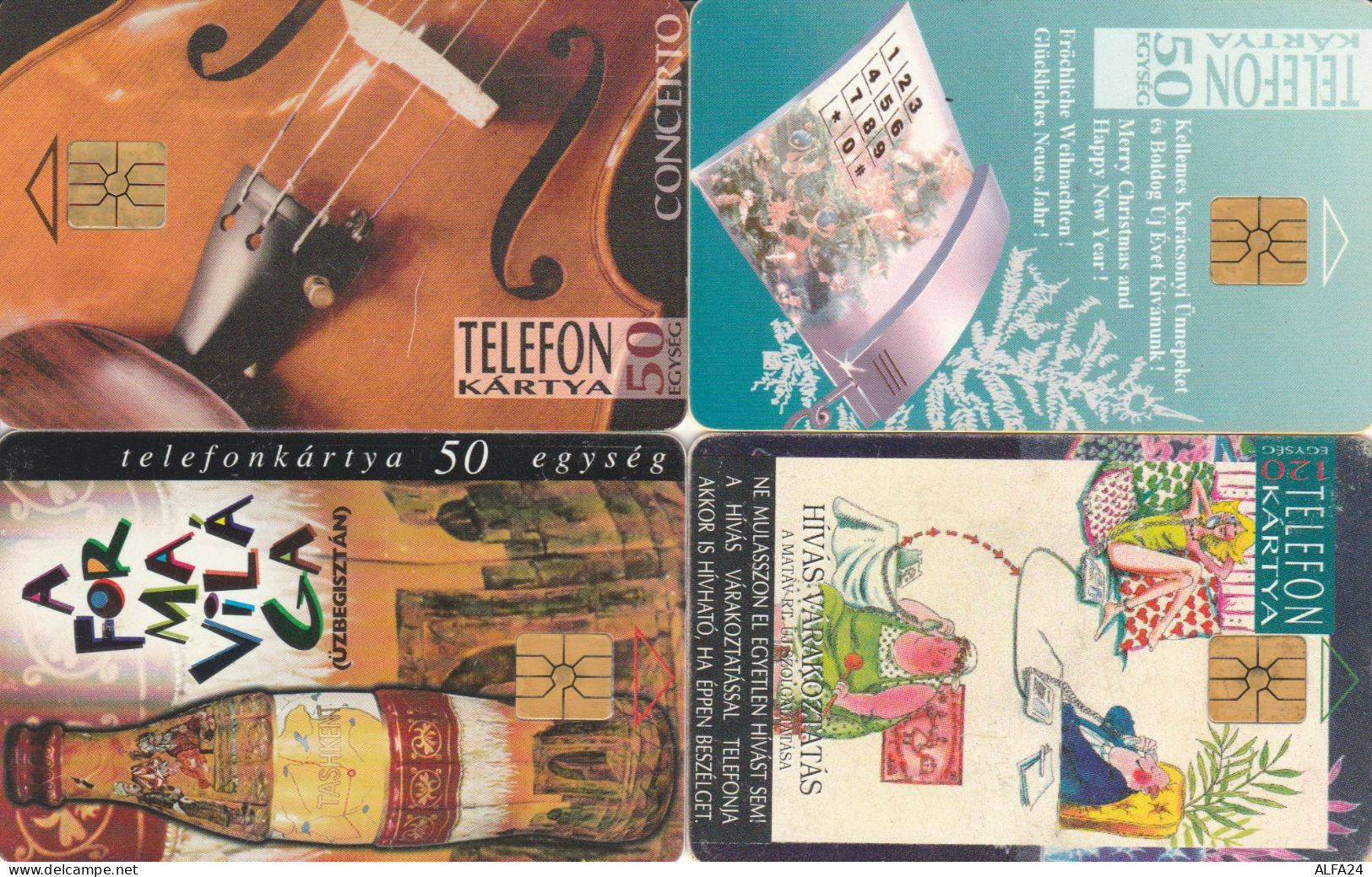 4 PHONE CARDS UNGHERIA (PY2638 - Hongrie