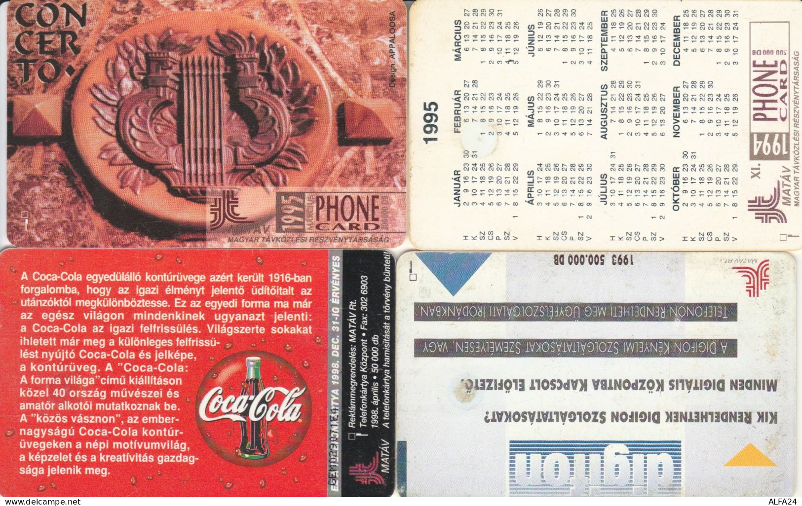 4 PHONE CARDS UNGHERIA (PY2638 - Hungary