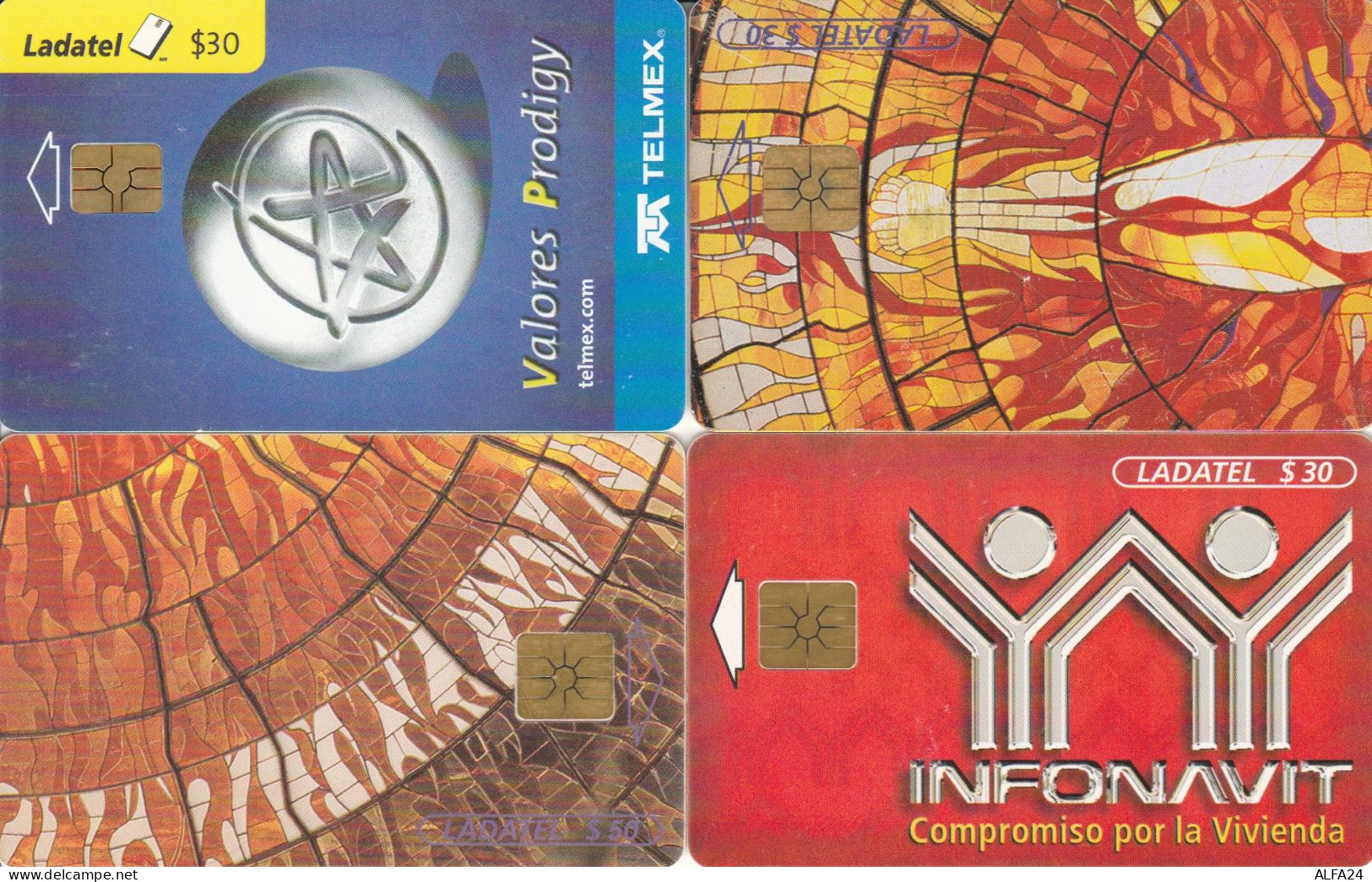 4 PHONE CARDS MESSICO (PY2626 - México