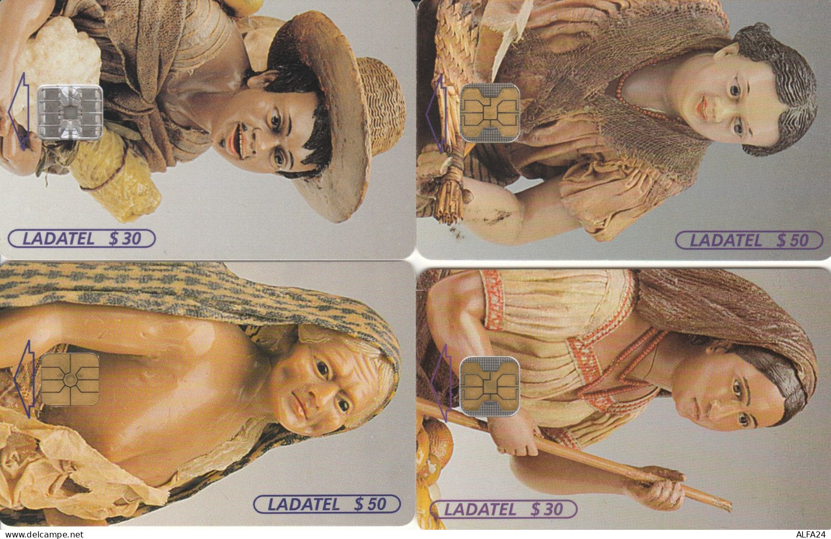 4 PHONE CARDS MESSICO (PY2624 - Mexique