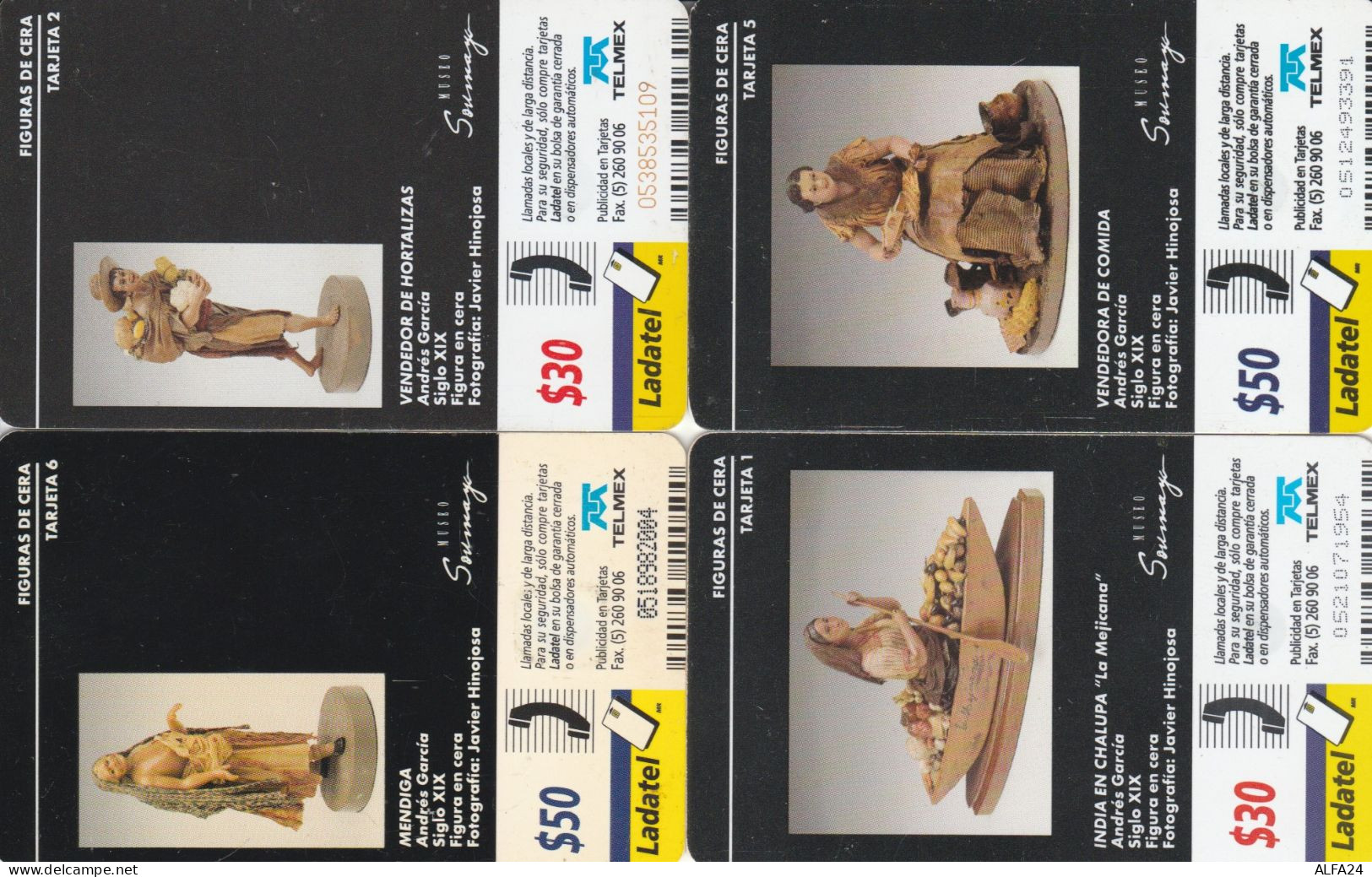 4 PHONE CARDS MESSICO (PY2624 - Mexiko