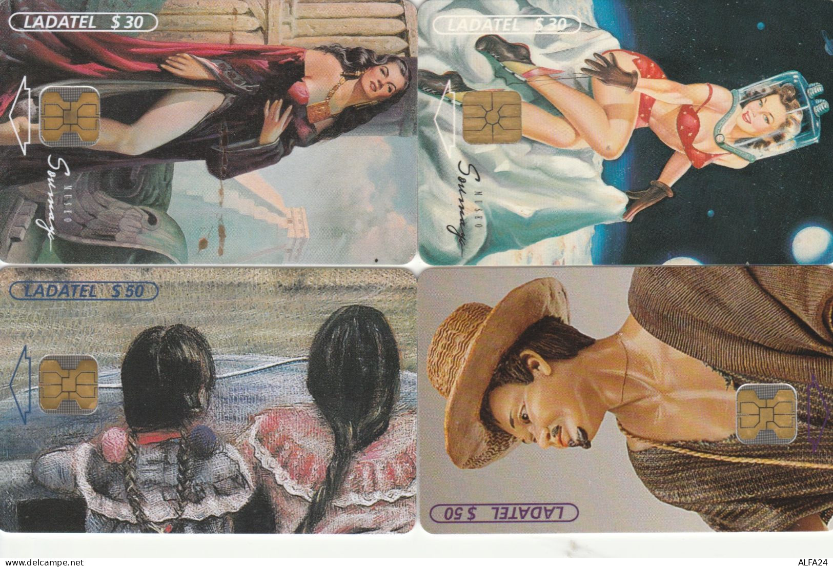 4 PHONE CARDS MESSICO (PY2623 - Mexique