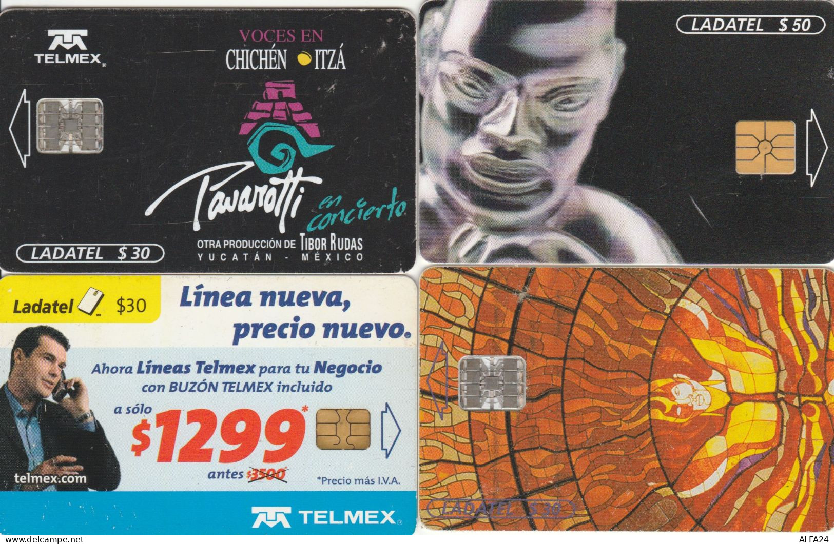 4 PHONE CARDS MESSICO (PY2625 - Mexico