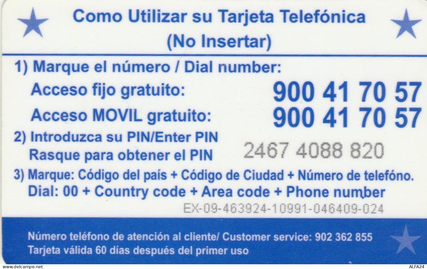 PREPAID PHONE CARDARGENTINA (PY2564 - Argentina