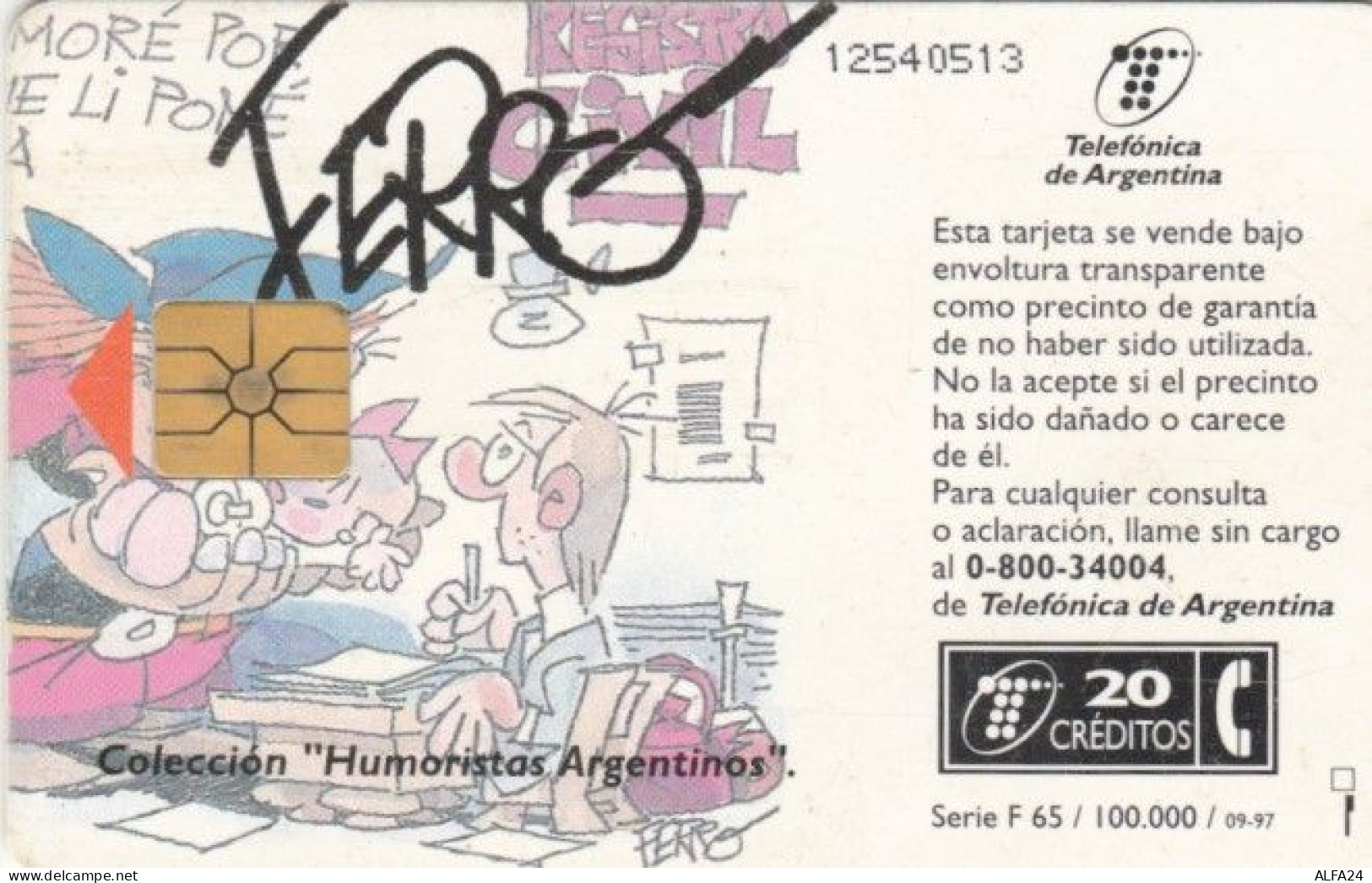 PHONE CARD ARGENTINA (PY1018 - Argentinien