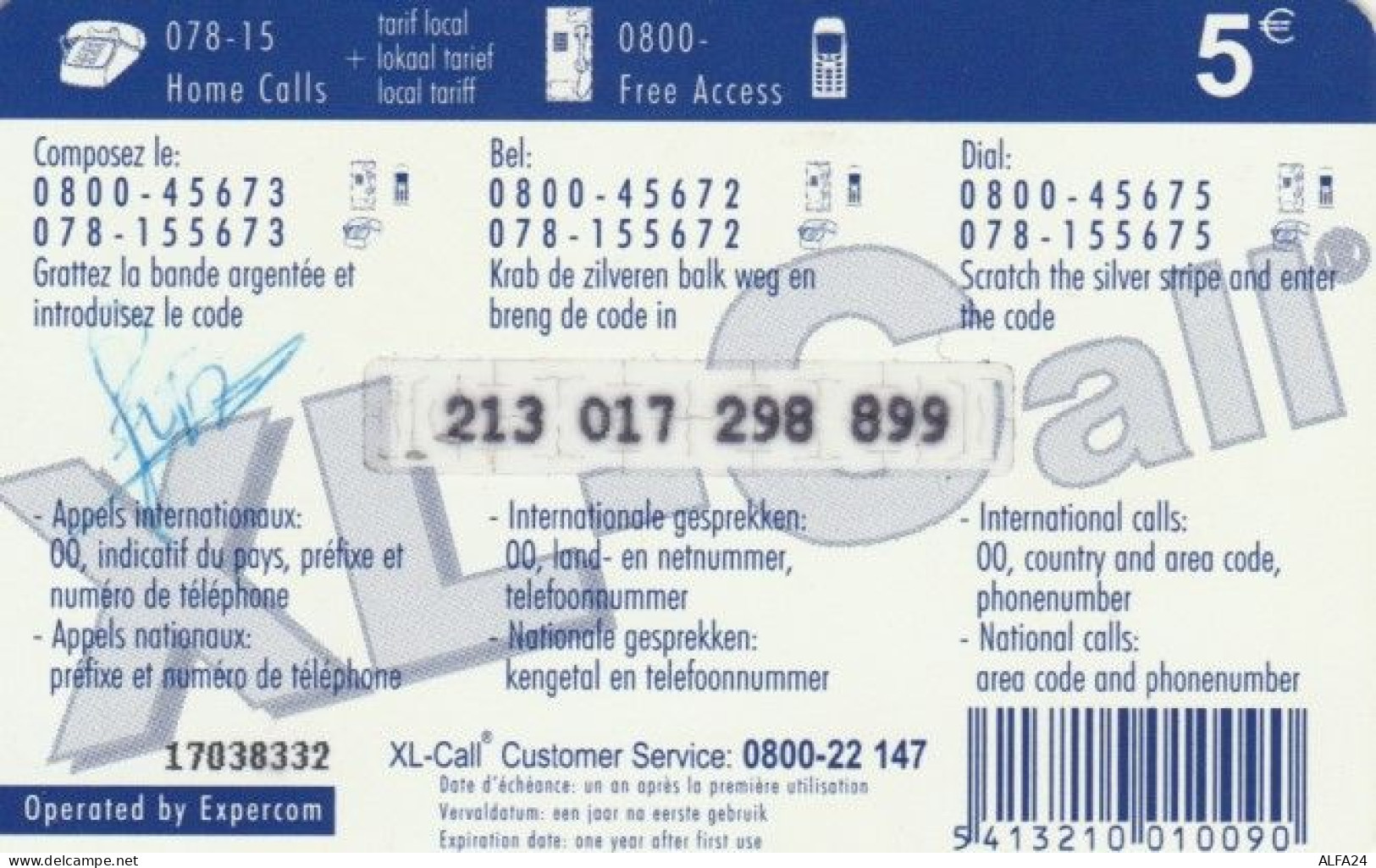 PREPAID PHONE CARD BELGIO (PY715 - Carte GSM, Ricarica & Prepagata