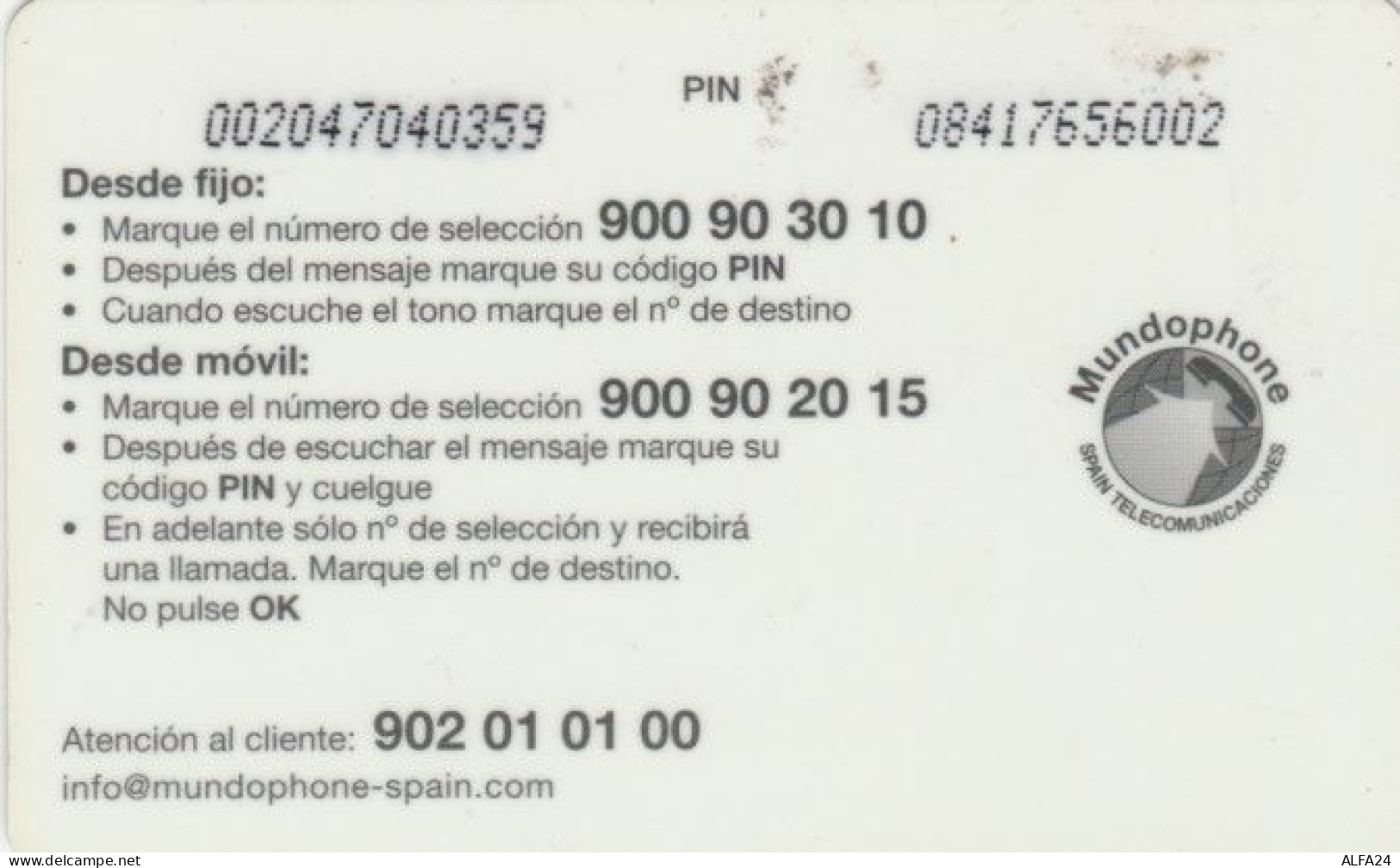 PREPAID PHONE CARD SPAGNA (PY554 - Other & Unclassified