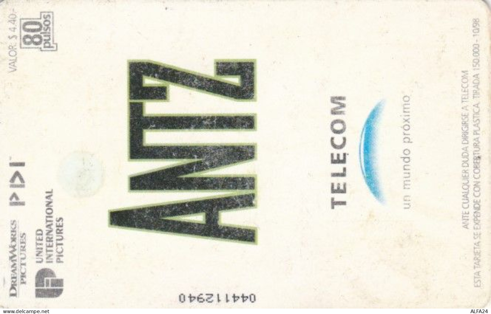 PHONE CARD ARGENTINA Not Perfect (PY1034 - Argentina