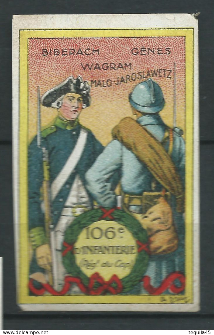 Vignette DELANDRE - France - 106 éme Regiment Infanterie - 1914 -18 WWI WW1 Poster Stamp - Erinnophilie