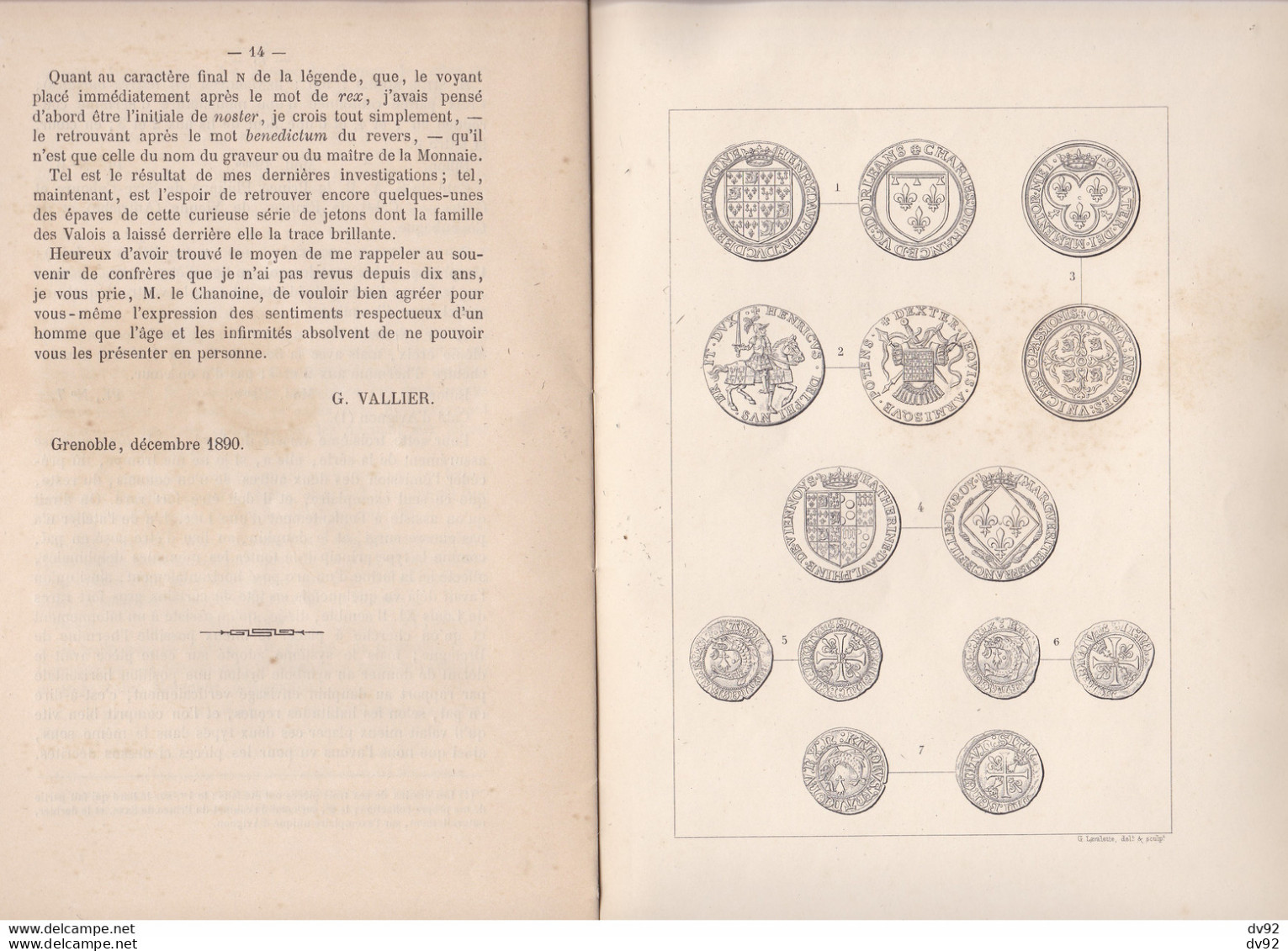 BRETAGNE ET DAUPHINE NOTICE SUR DES JETONS ET MONNAIES FRAPPEES AUX ARMES DE FRANCE DAUPHINE & BRETAGNE - Boeken & Software