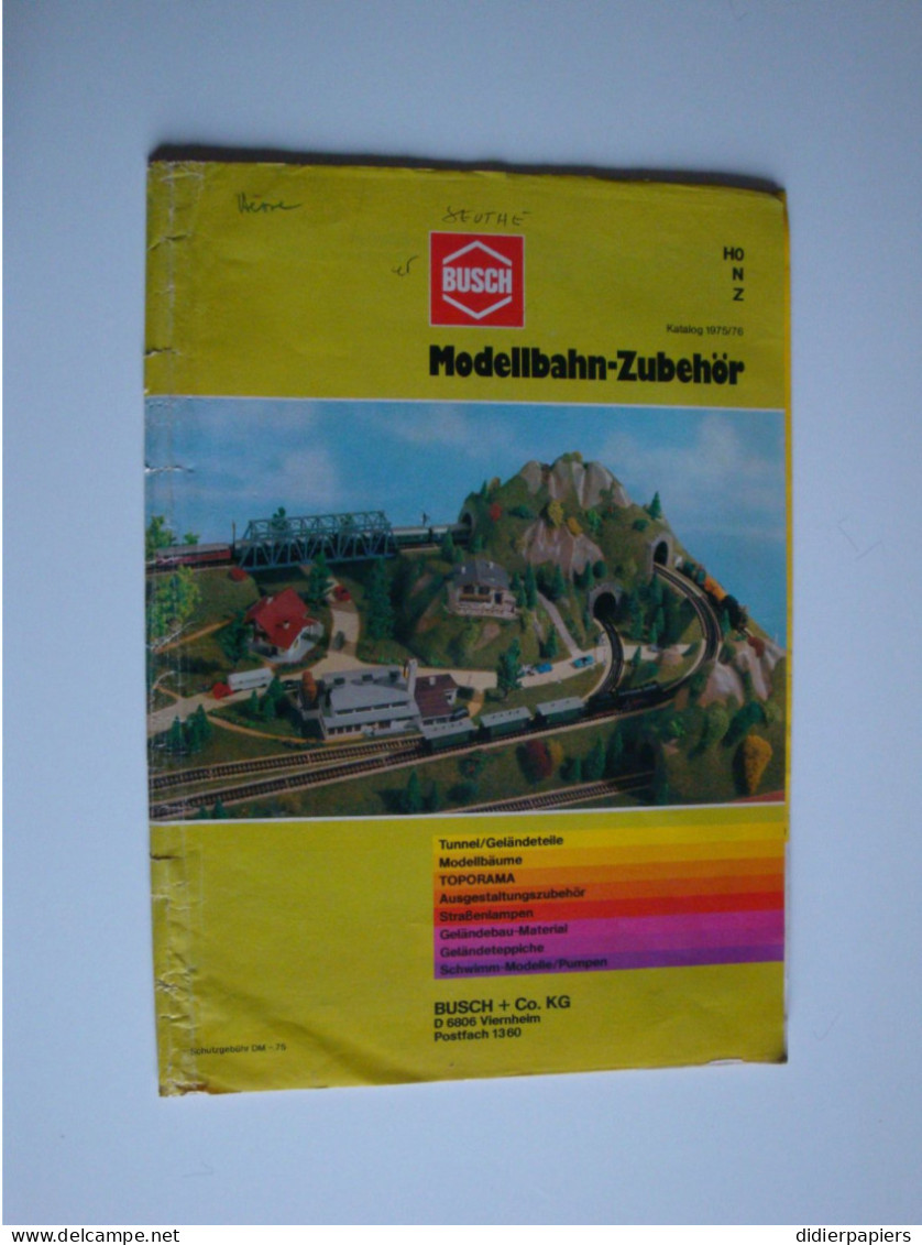 Modélisme Ferroviaire Catalogue BUSCH 1975 Accessoires,jouets, - Duitsland