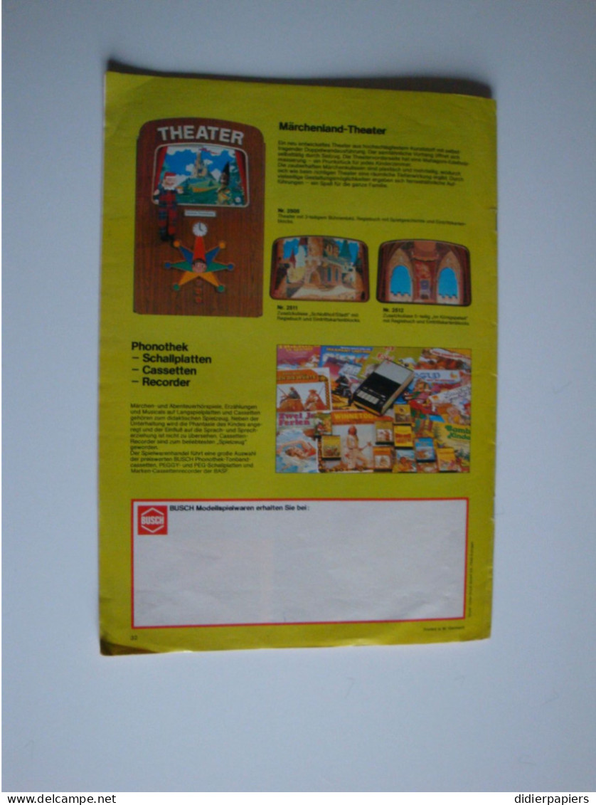 Modélisme Ferroviaire Catalogue BUSCH 1975 Accessoires,jouets, - Deutschland