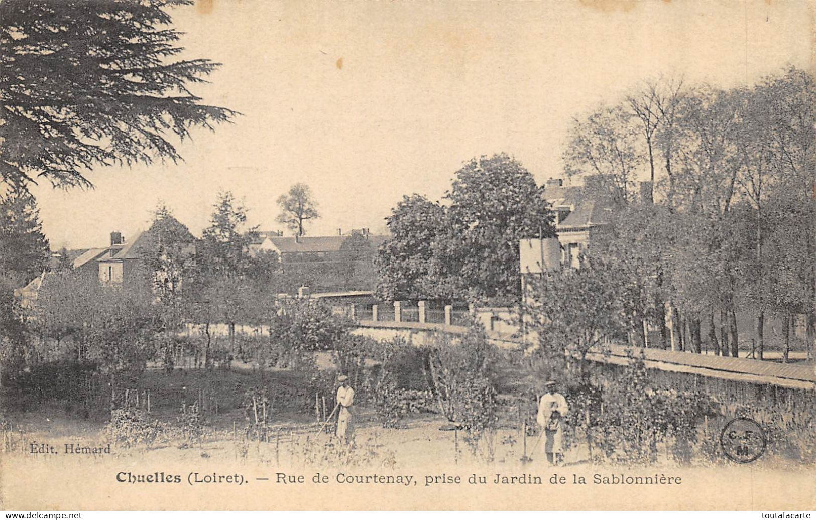 CPA 45 CHUELLES RUE DE COURTENAY PRISE DU JARDIN DE LA SABLONNIERE - Other & Unclassified