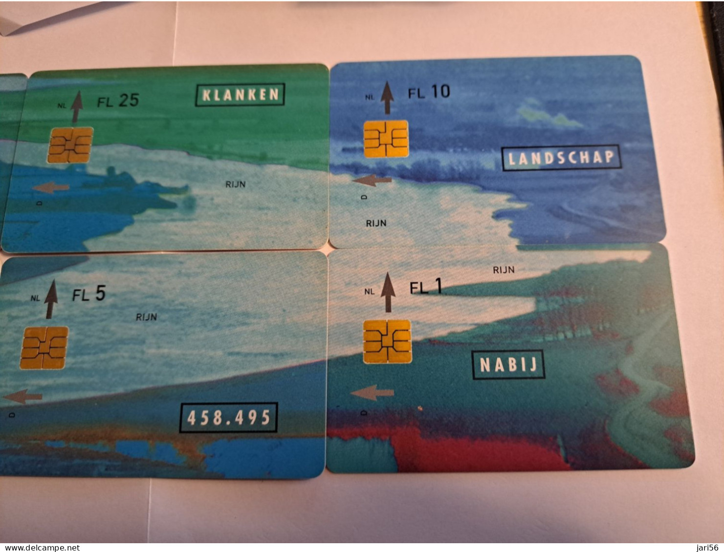 NETHERLANDS /SERIE /001/  CHIP CARD/ DUTCH/GERMAN ISSUE / PUZZLE RIVER RHINE AND LANDSCAPE 6 CARDS   /  MINT  ** 15937** - Cartes GSM, Prépayées Et Recharges