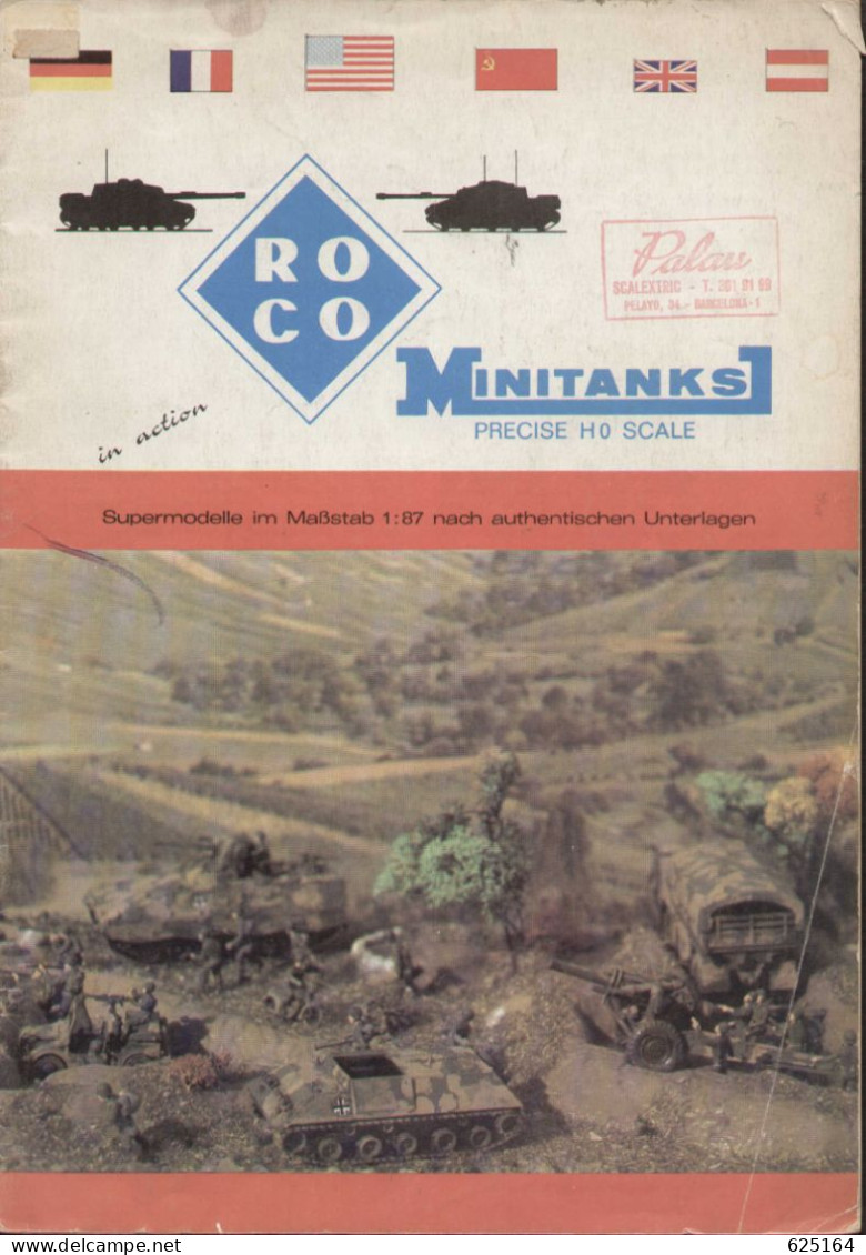 Catalogue ROCO Minitanks 1976  Precise HO Scale  Supermodelle Maßstab 1:87 - Deutsch