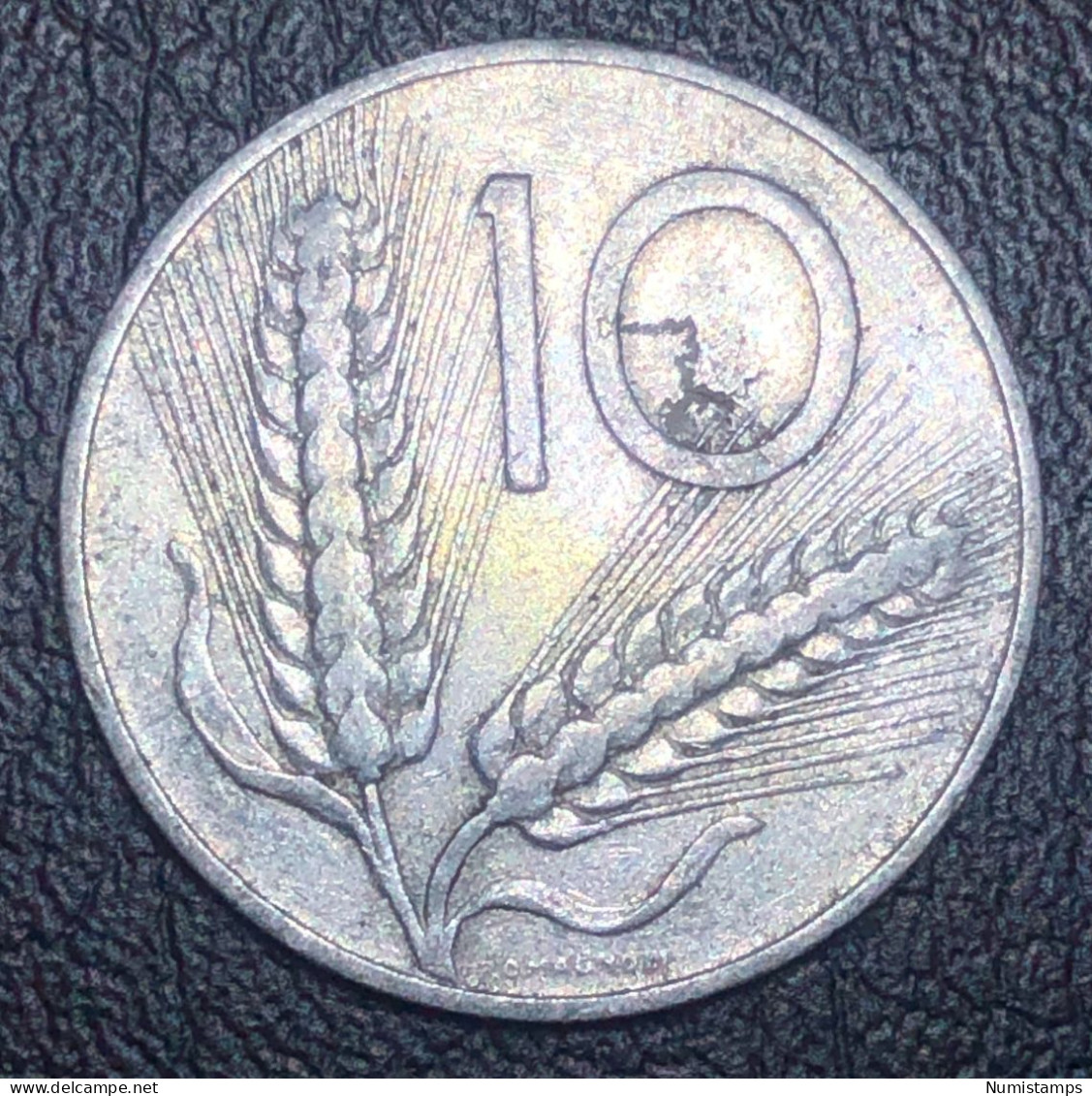 Italia 10 Lire, 1952 - 10 Liras