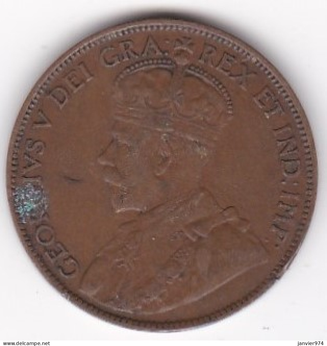 Canada . 1 Cent 1913 . George V . Cuivre - Canada