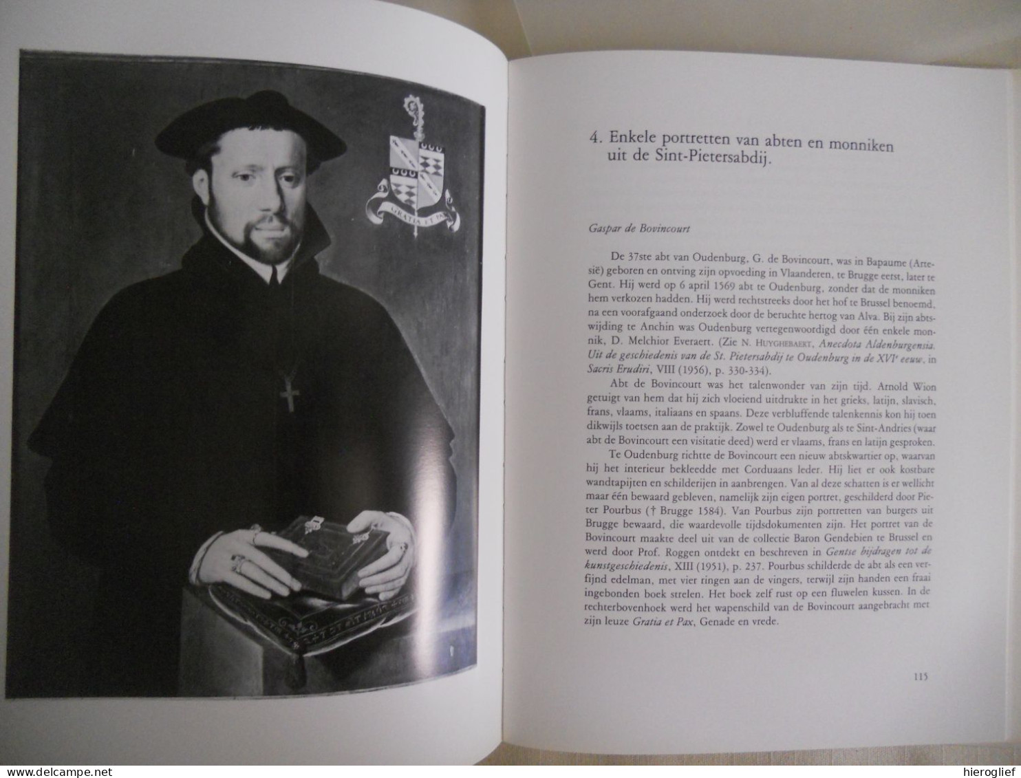 DE GESCHIEDENIS vd SINT-PIETERSABDIJ TE OUDENBURG 1084-1984 door A. Hoste abdij klooster leven functie uitstraling