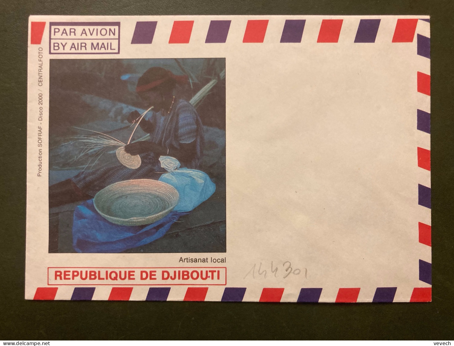 LETTRE Illustrée REPUBLIQUE DE DJUBOUTI ARTISANAT LOCAL - Djibouti (1977-...)