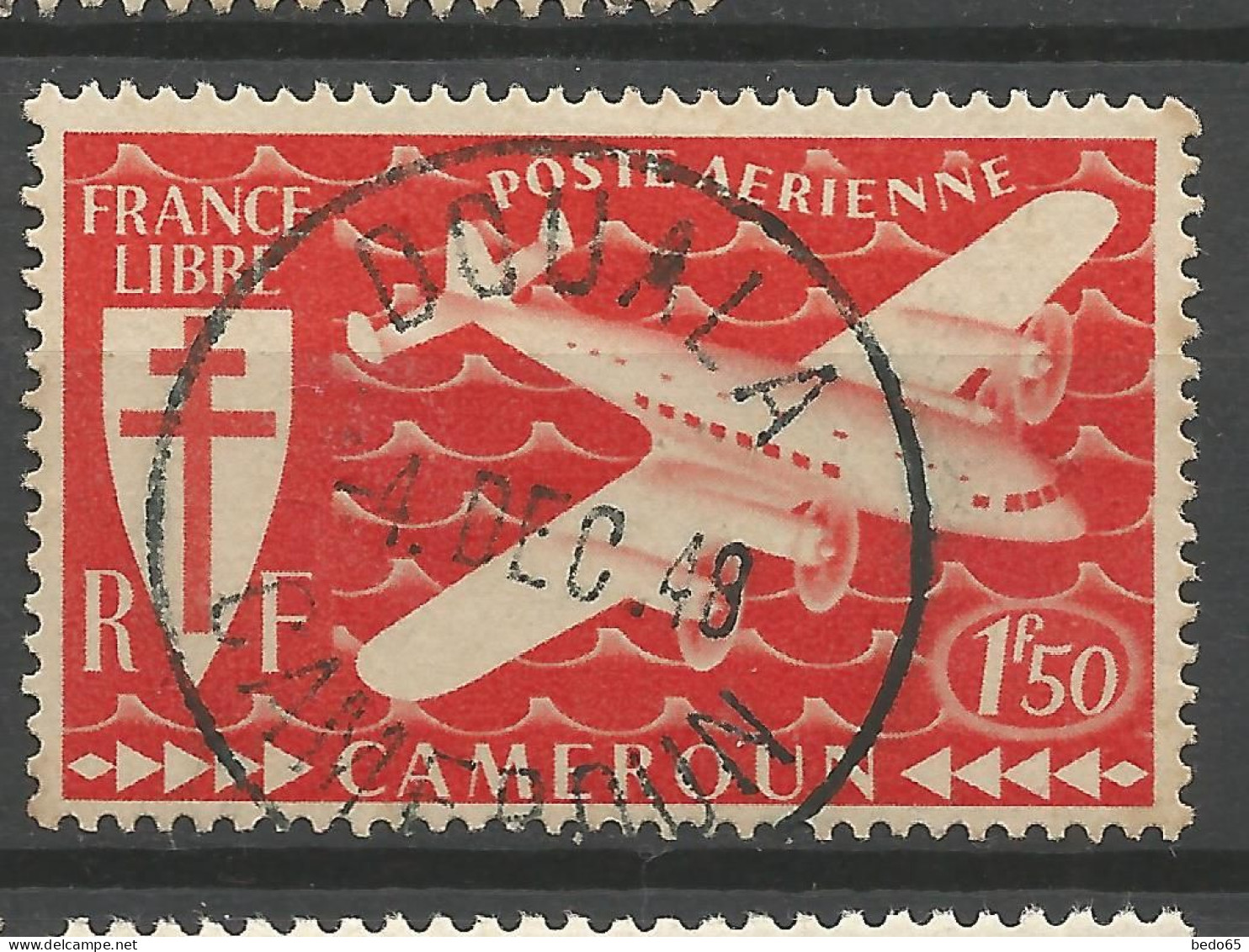 CAMEROUN PA  N° 13 CACHET DOUALA  / Used - Airmail