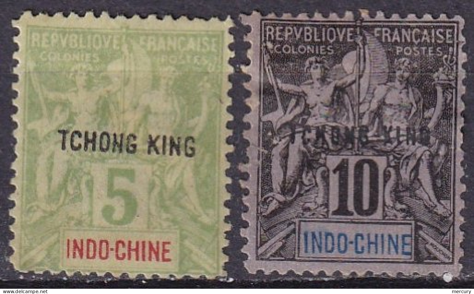 TCH'ONG-K'ING - 2 Valeurs De 1902 - Unused Stamps