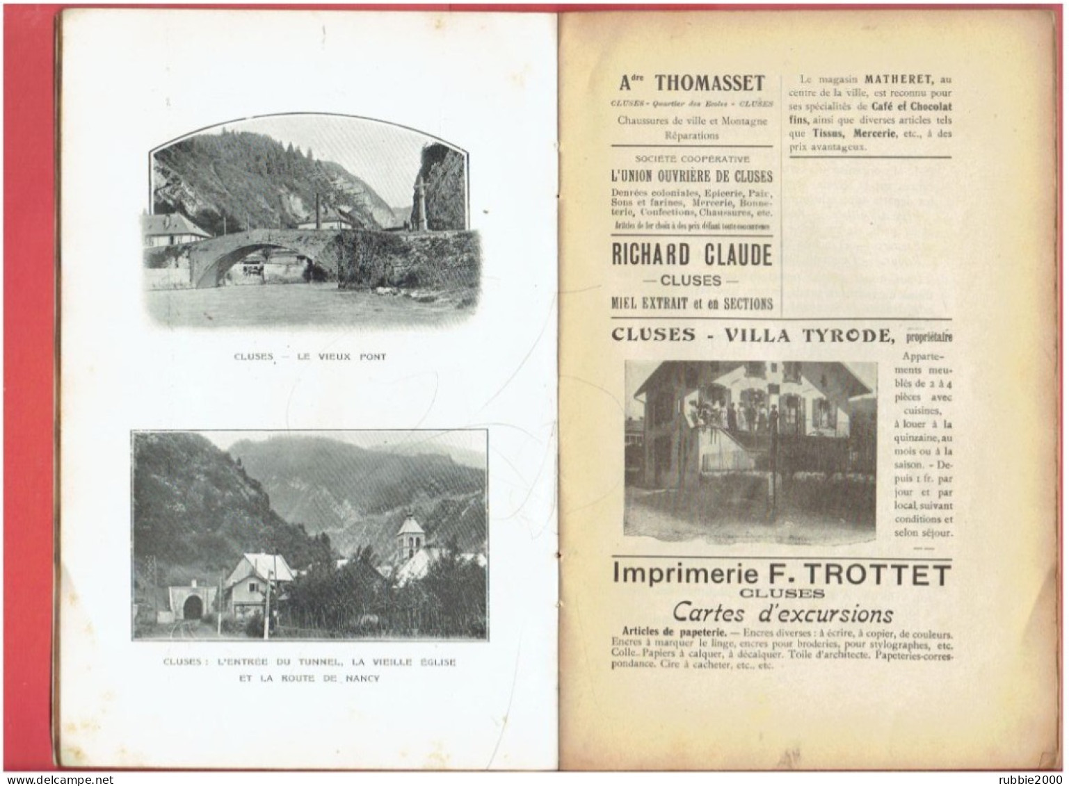 CLUSES ET SES ENVIRONS 1910 SYNDICAT D INITIATIVE DE CLUSES LIVRET GUIDE MONT SAXONNEX ARACHES MARNAZ CHATILLON / CLUSES - Rhône-Alpes