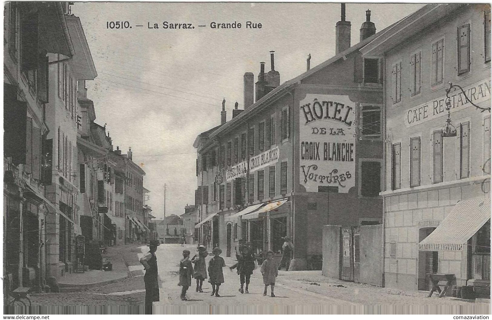 La Sarraz - Hôtel De La Croix Blanche - 1911 - Rare - La Sarraz