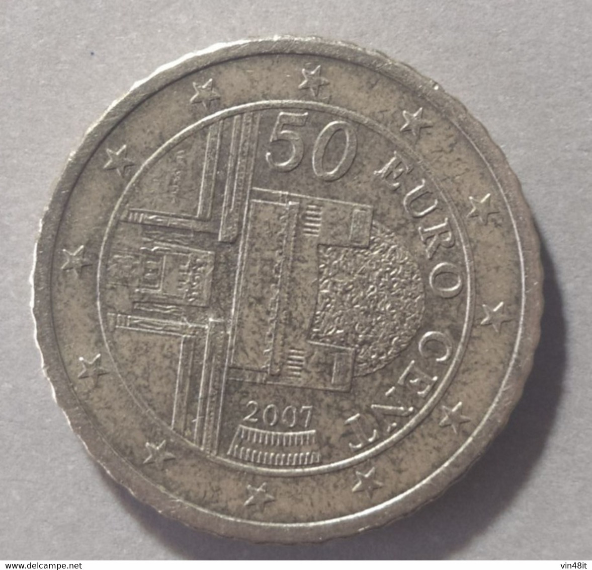 2007 - AUSTRIA  - MONETA IN EURO -  DEL VALORE 50  CENTESIMI - USATA - - Austria