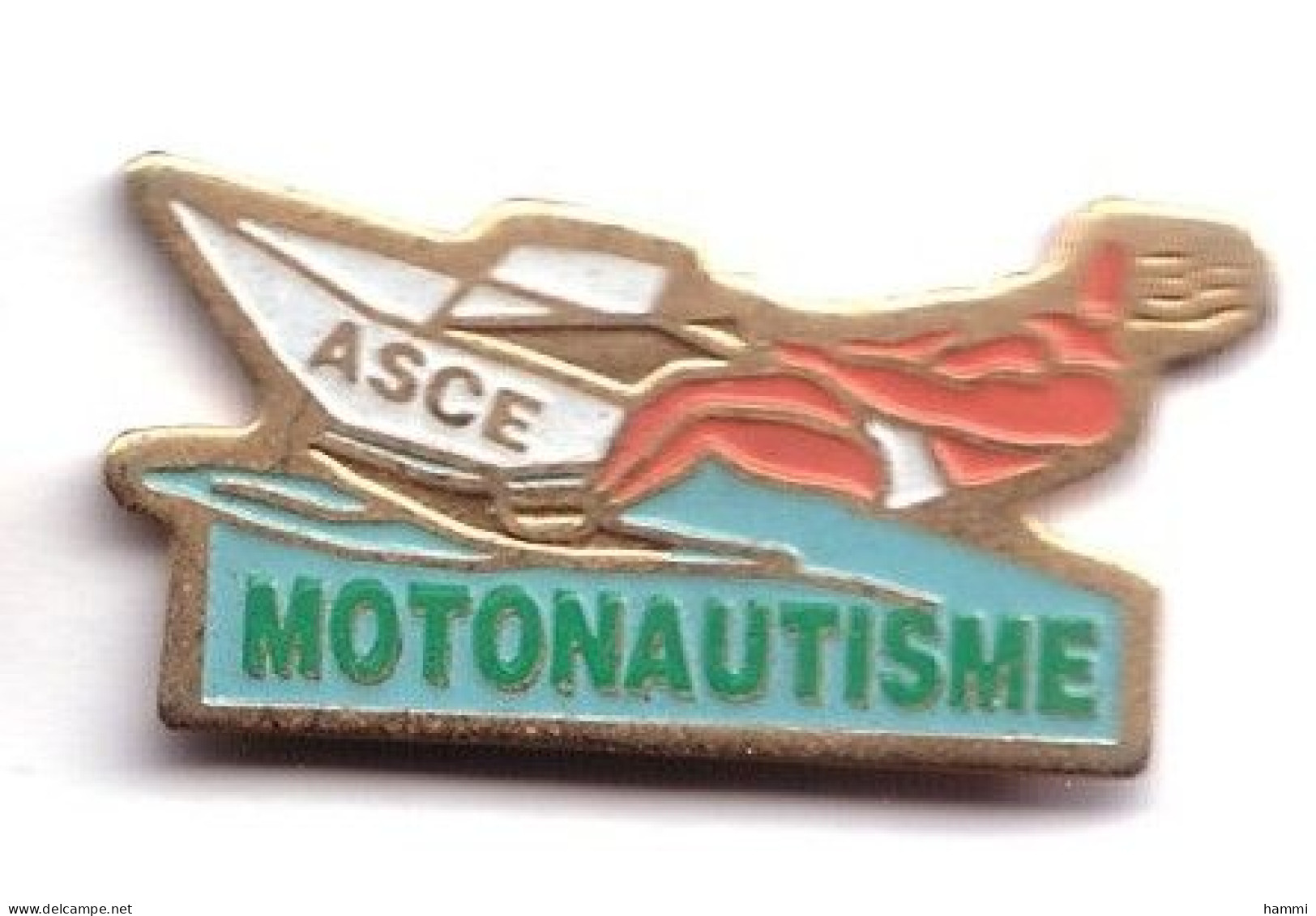 X219 Pin's Association Sportive De Corbeil-Essonnes Essonne ASCE Motonautisme Ski Nautique Achat Immédiat - Wasserski