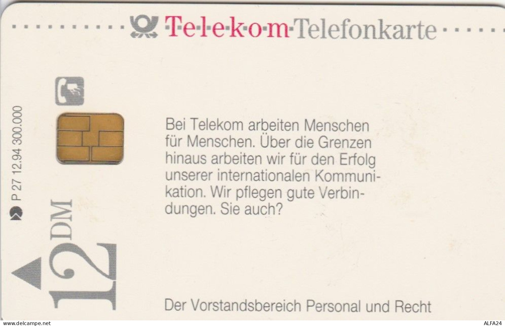 PHONE CARD GERMANIA SERIE P (PY3135 - P & PD-Series: Schalterkarten Der Dt. Telekom