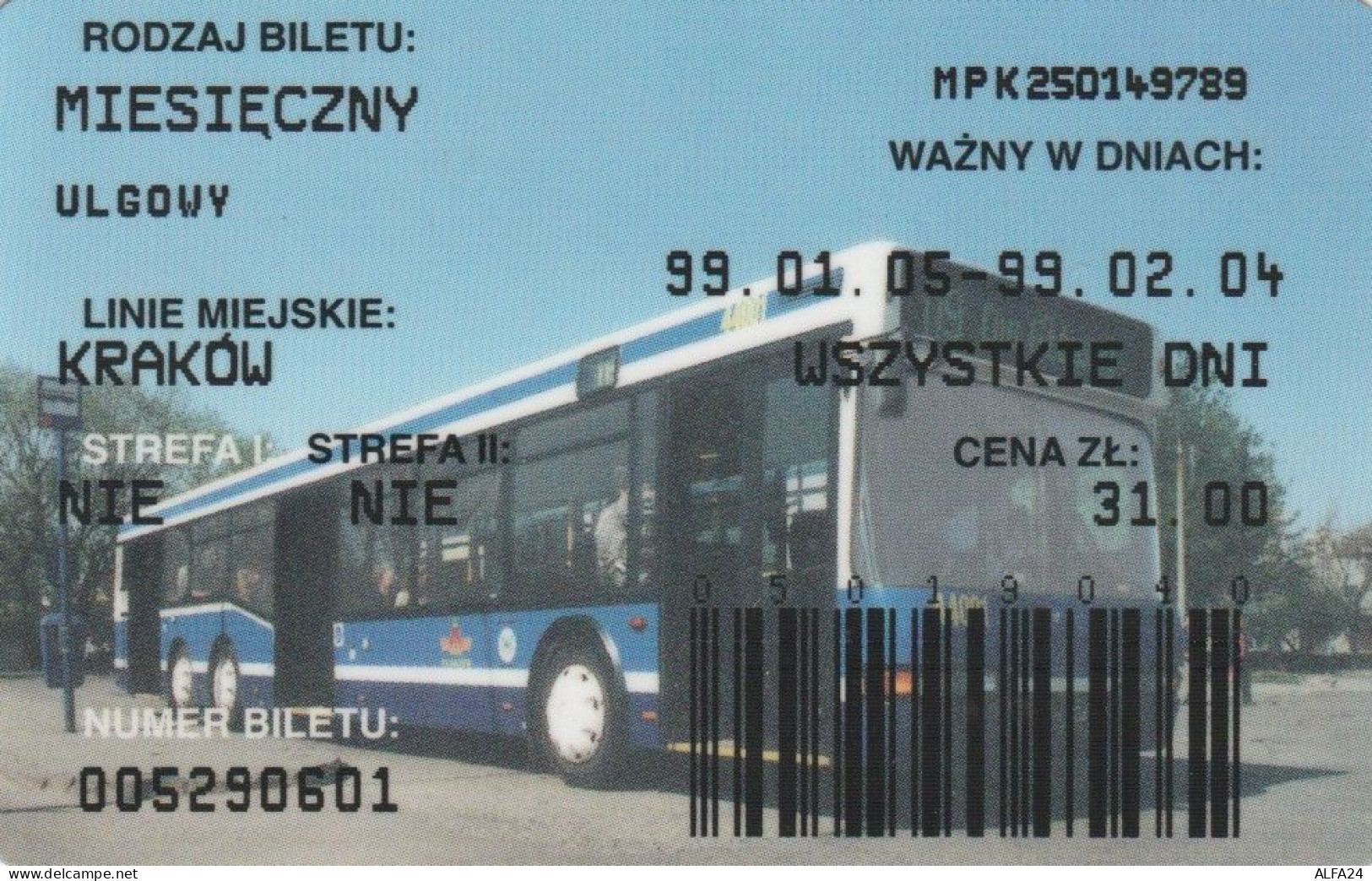 ABBONAMENTO BUS POLONIA (PY3105 - Europe