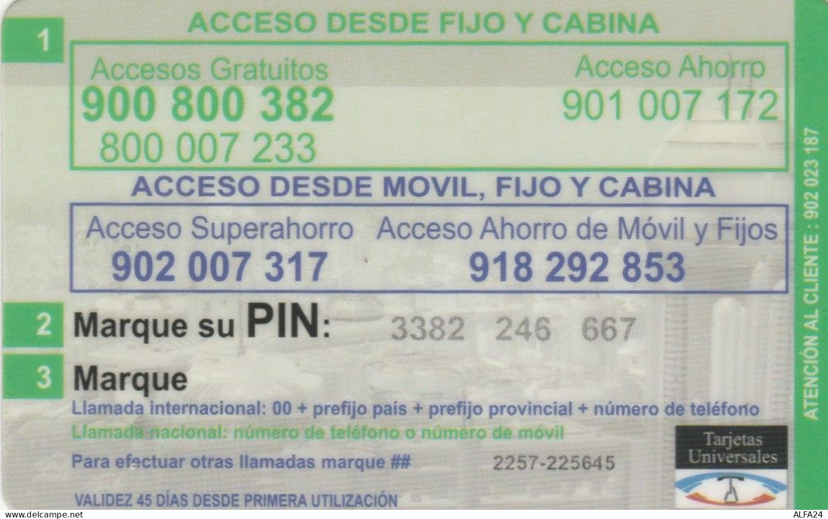 PREPAID PHONE CARD SPAGNA (PY3288 - Other & Unclassified