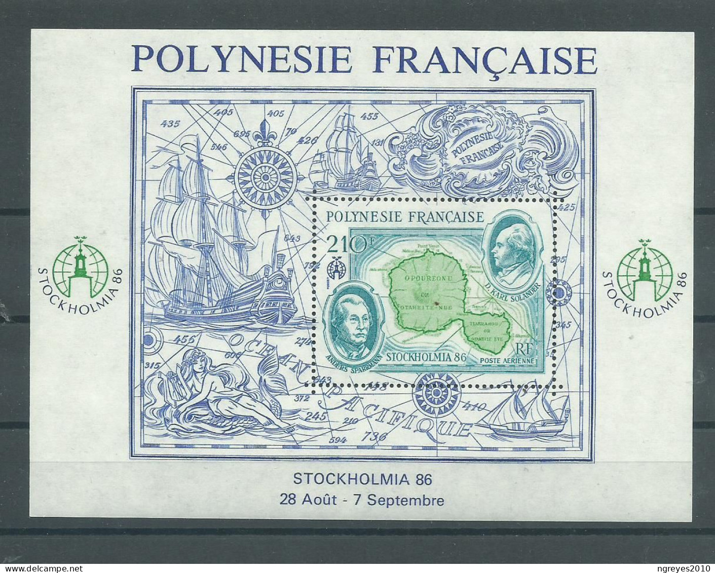 230045468  POLINESIA FRANCESA  YVERT HB Nº12  **/MNH - Blocs-feuillets