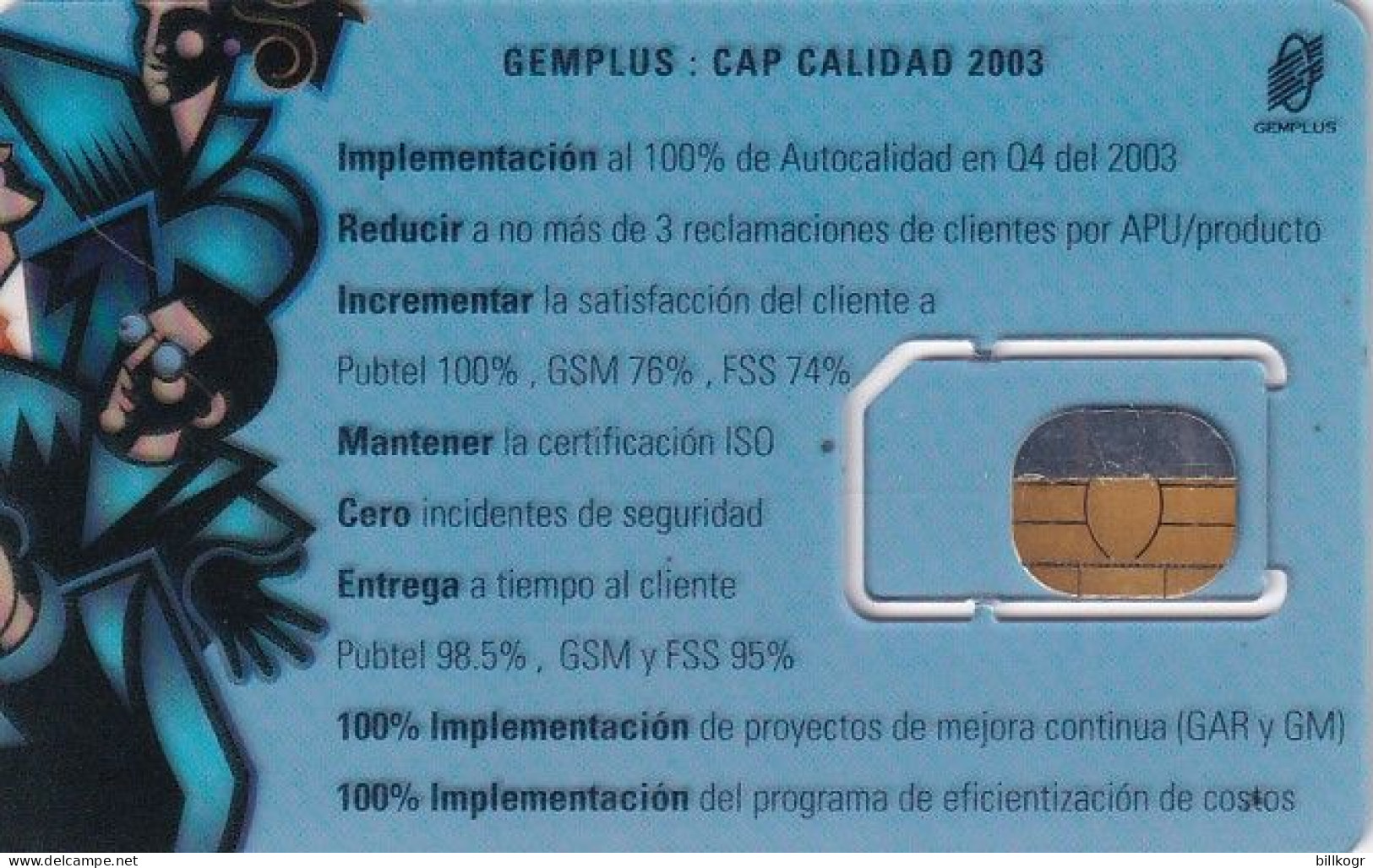FRANCE - Gemplus GSM Transparent Demo Card, Error Chip, Mint - Andere & Zonder Classificatie