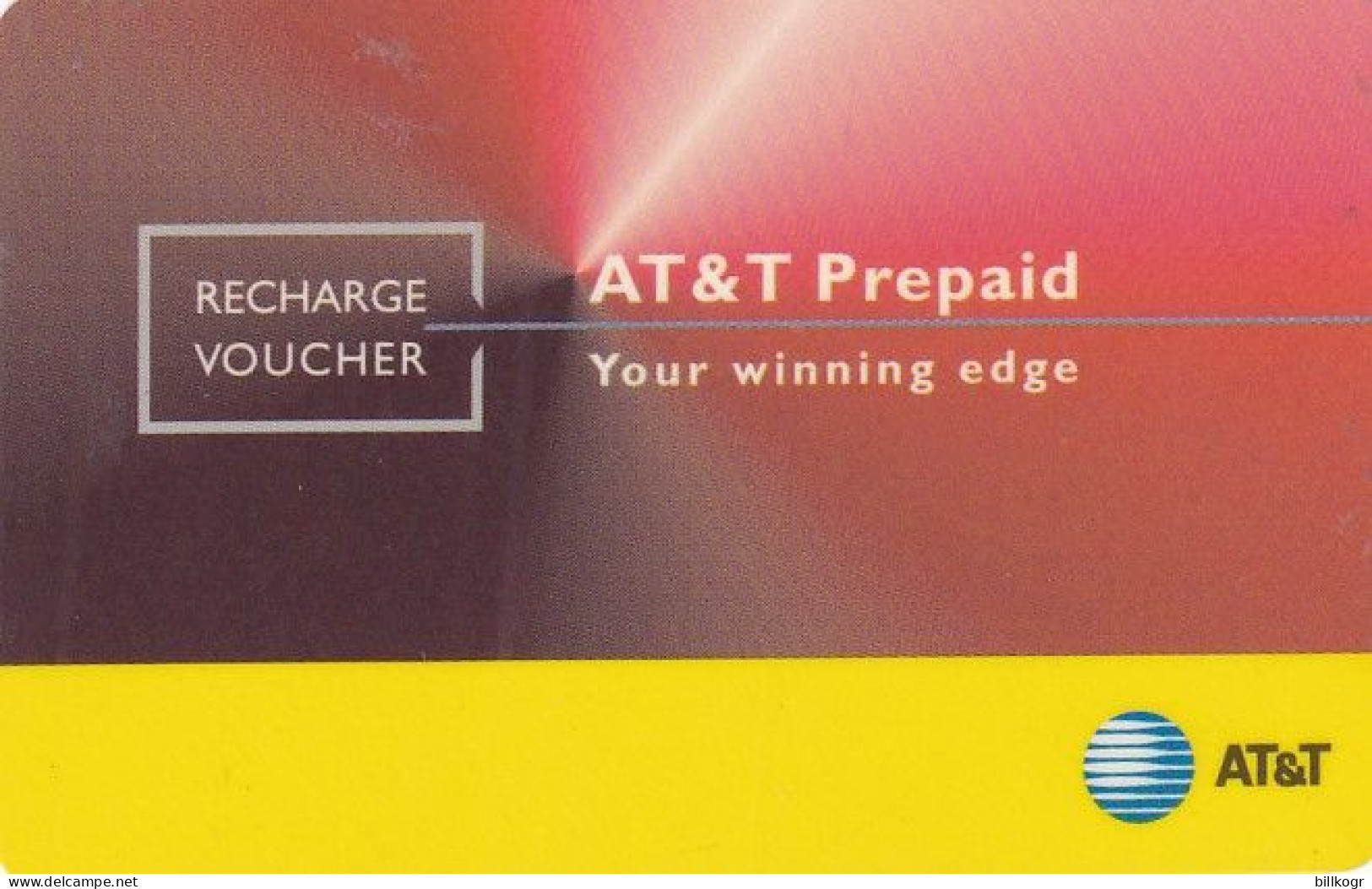 INDIA - AT&T Recharge Card, Used - India