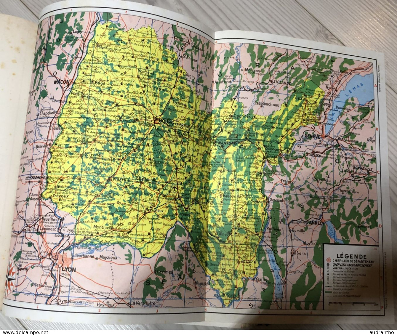 INDEX ATLAS 1971 - communes et lieux-dits de France - carte de chaque département -  éditions oberthur